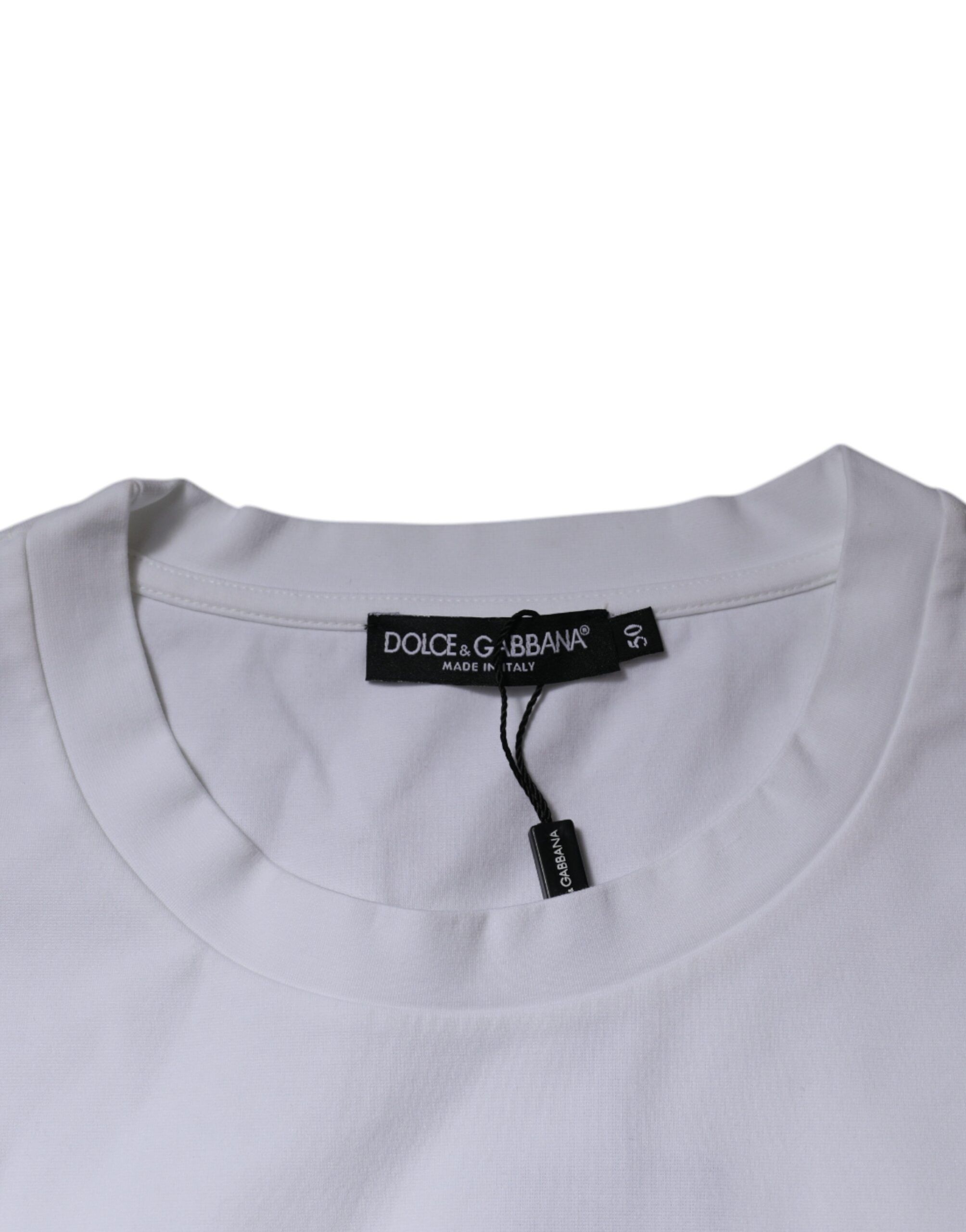 DG Logo Cotton Crew Neck Men's T-shirt - Dolce & Gabbana - Modalova