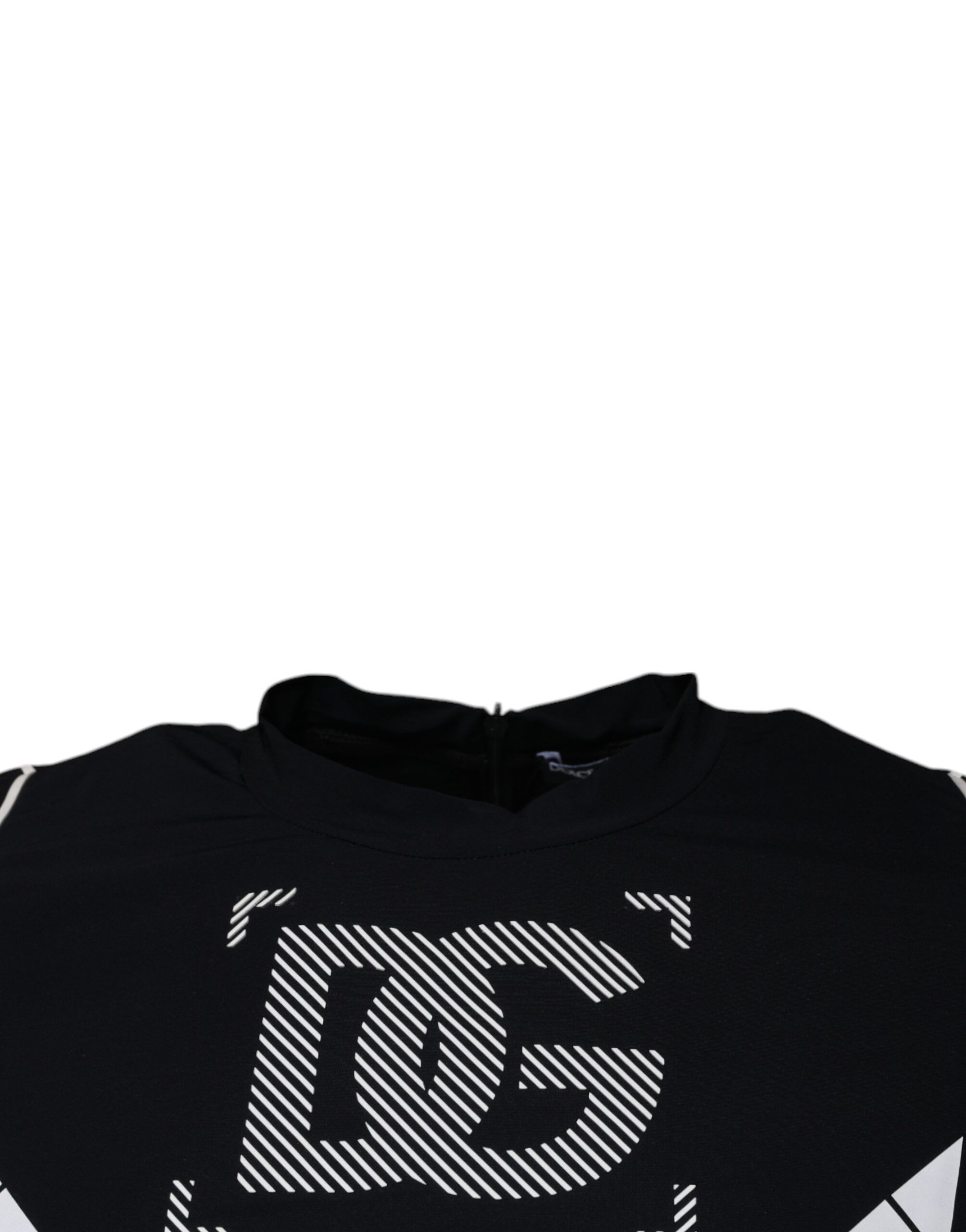 Black Graphic Print Nylon Crew Neck Men's T-shirt (Pre-Owned) - Dolce & Gabbana - Modalova