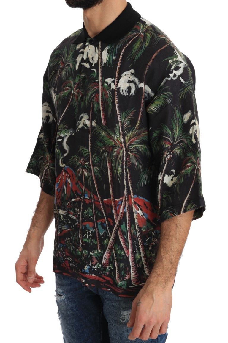 Volcano Sicily Short Sleeve Men's T-Shirt - Dolce & Gabbana - Modalova