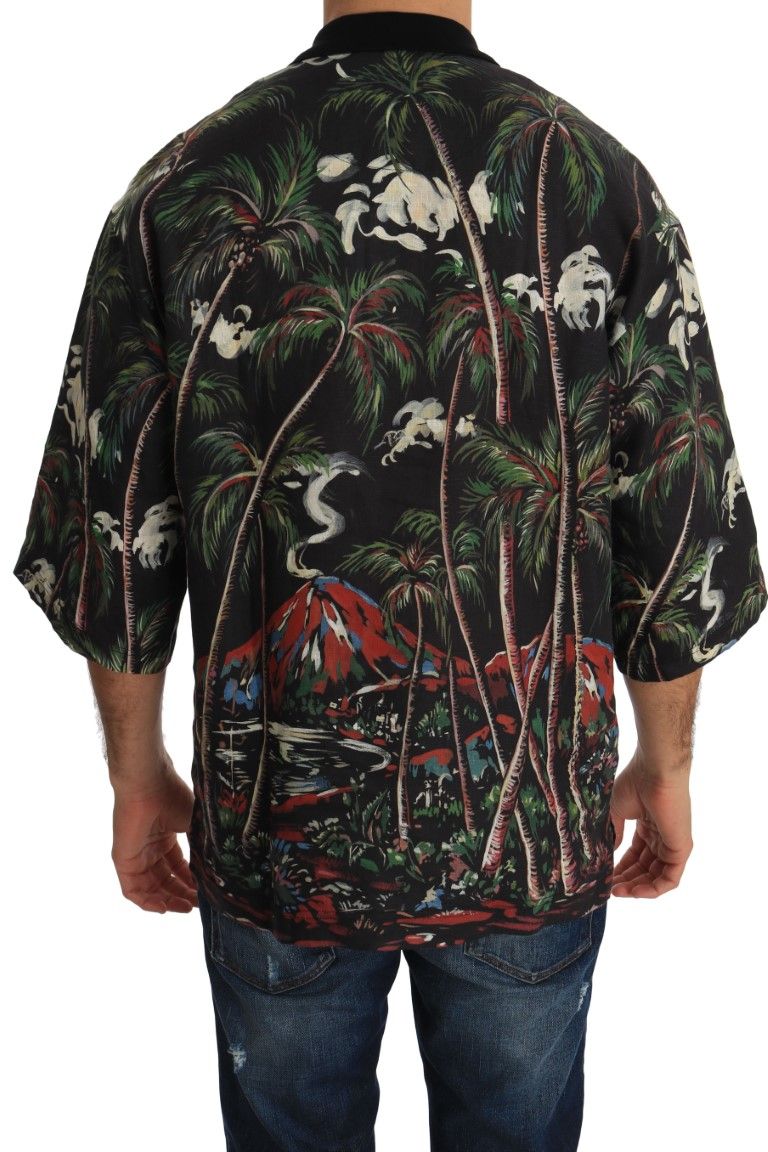 Volcano Sicily Short Sleeve Men's T-Shirt - Dolce & Gabbana - Modalova