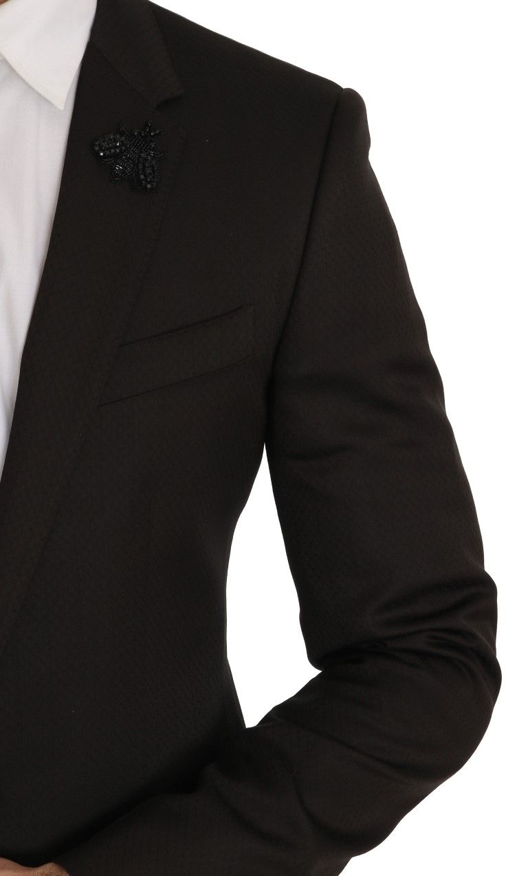 Wool Crystal Bee Slim Fit Men's MARTINI - Dolce & Gabbana - Modalova