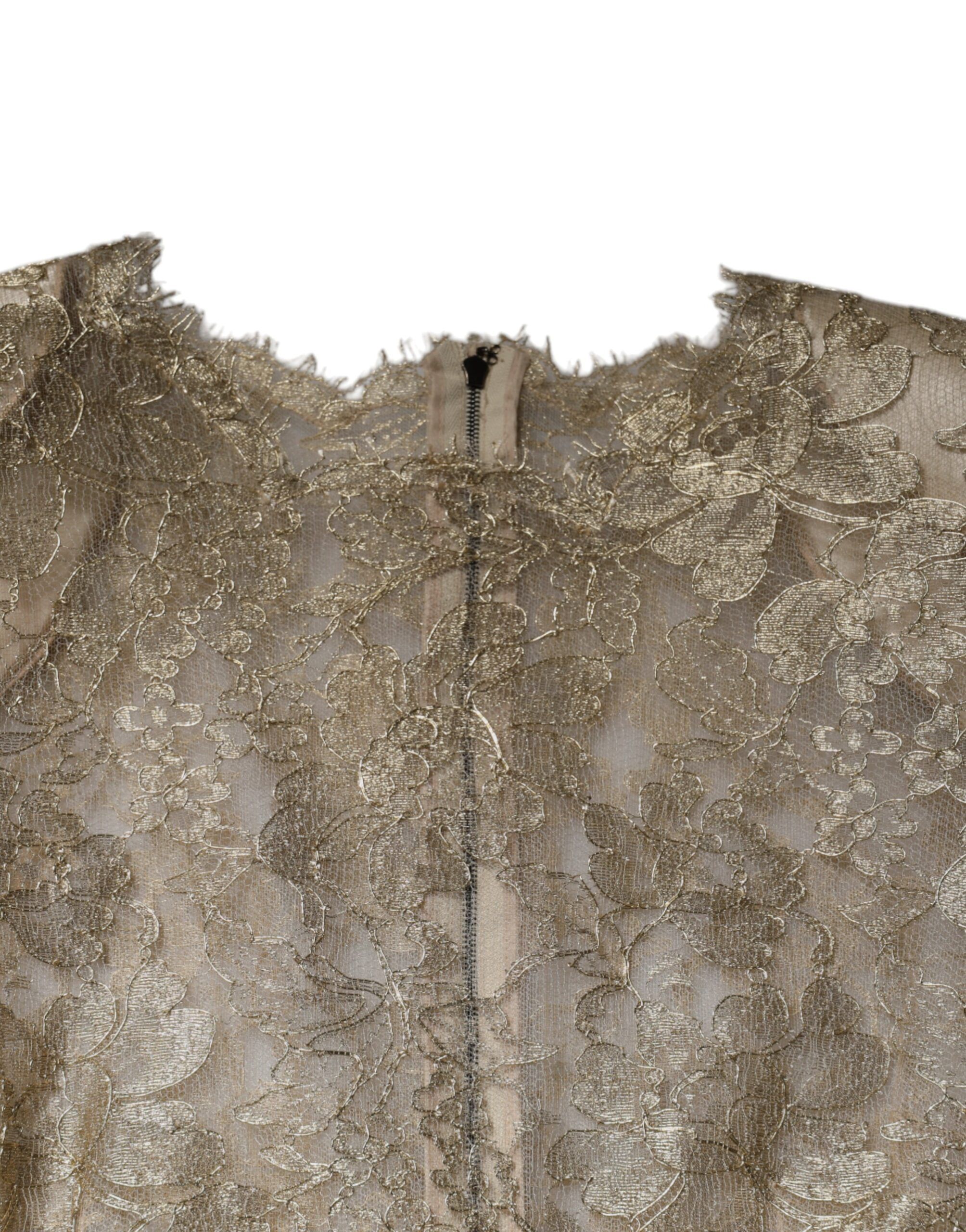 Floral Lace A-line Sheath Mini Women's Dress - Dolce & Gabbana - Modalova