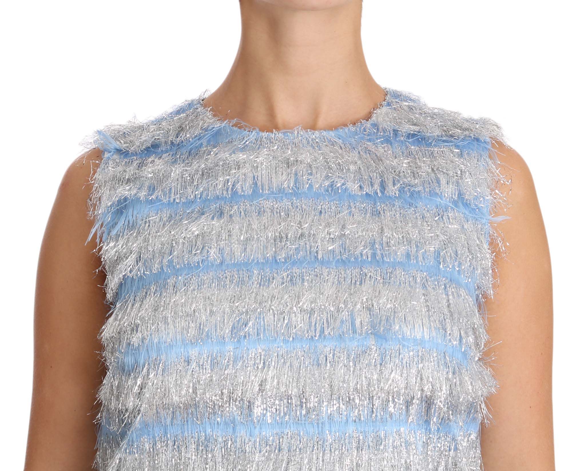 Silver Shift Gown Women's Dress - Dolce & Gabbana - Modalova