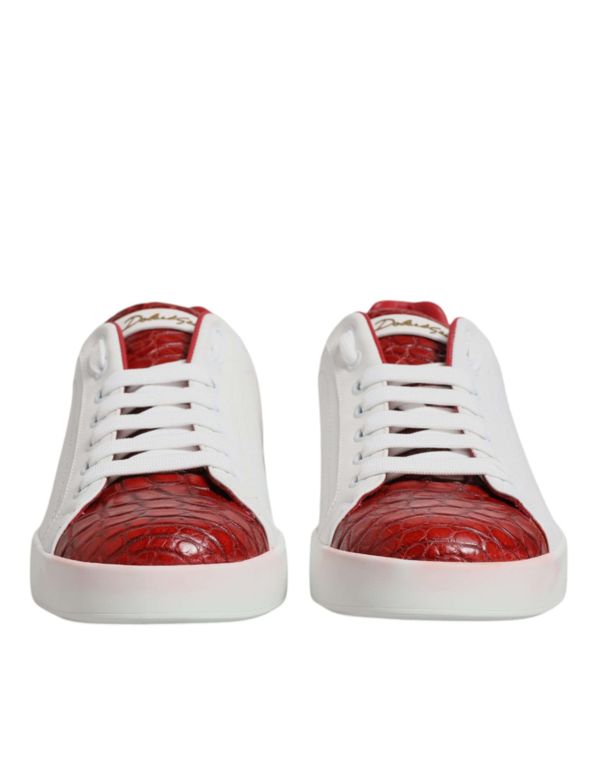 White Red Leather Portofino Men Sneaker Men's Shoes (Pre-Owned) - Dolce & Gabbana - Modalova