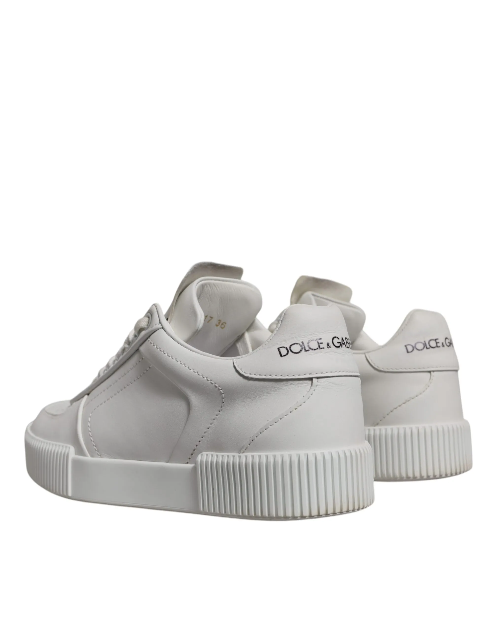 Miami Leather Low Top Sneakers Women's Shoes (Pre-Owned) - Dolce & Gabbana - Modalova