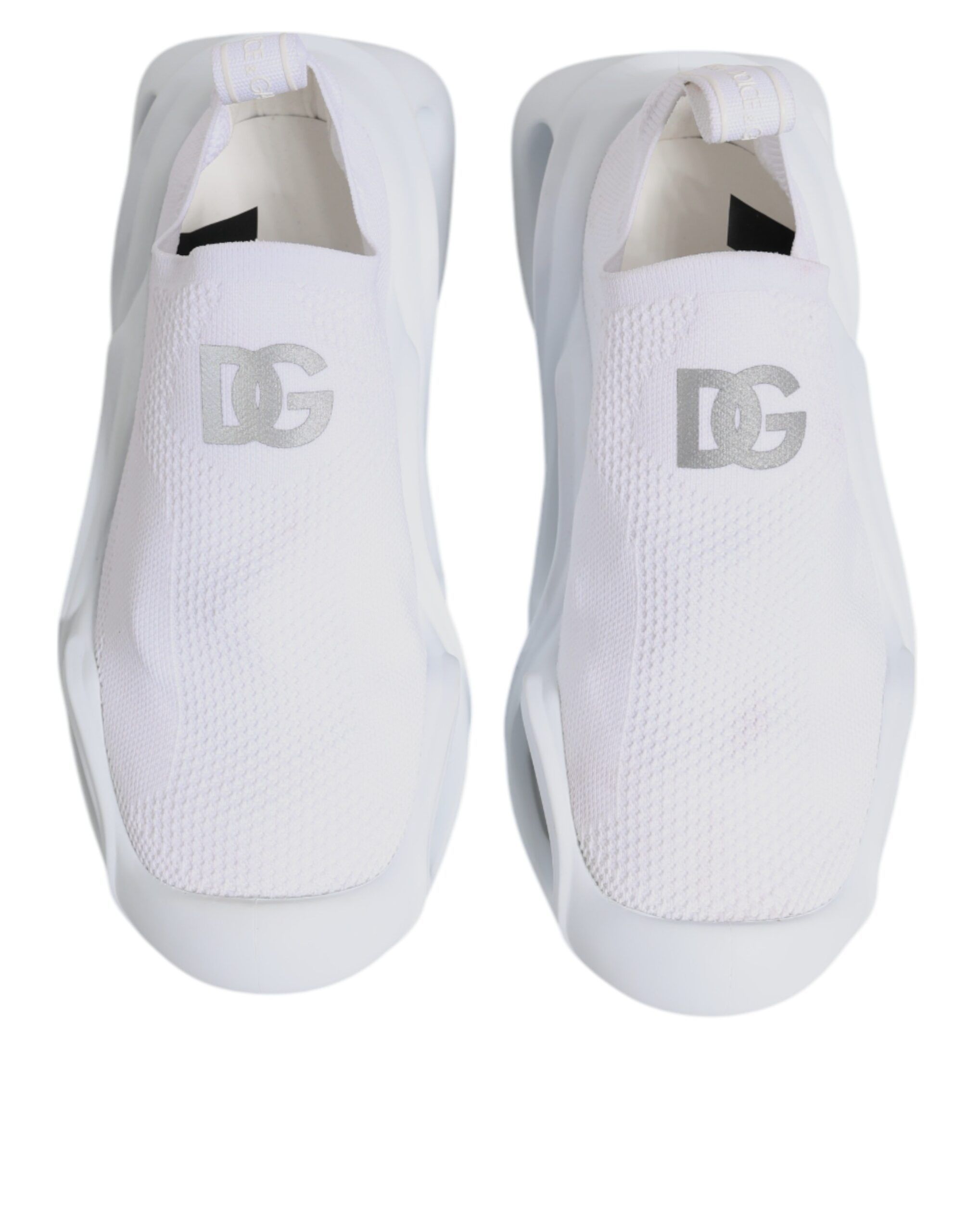 White Slip On Wave Low Top Sneakers Women's Shoes (Pre-Owned) - Dolce & Gabbana - Modalova