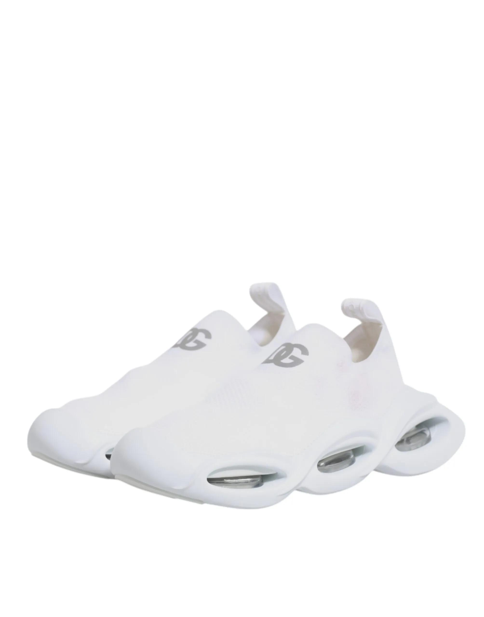 White Slip On Wave Low Top Sneakers Women's Shoes (Pre-Owned) - Dolce & Gabbana - Modalova