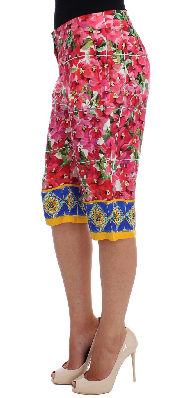 Floral Knee Capris Shorts Women's Pants - Dolce & Gabbana - Modalova