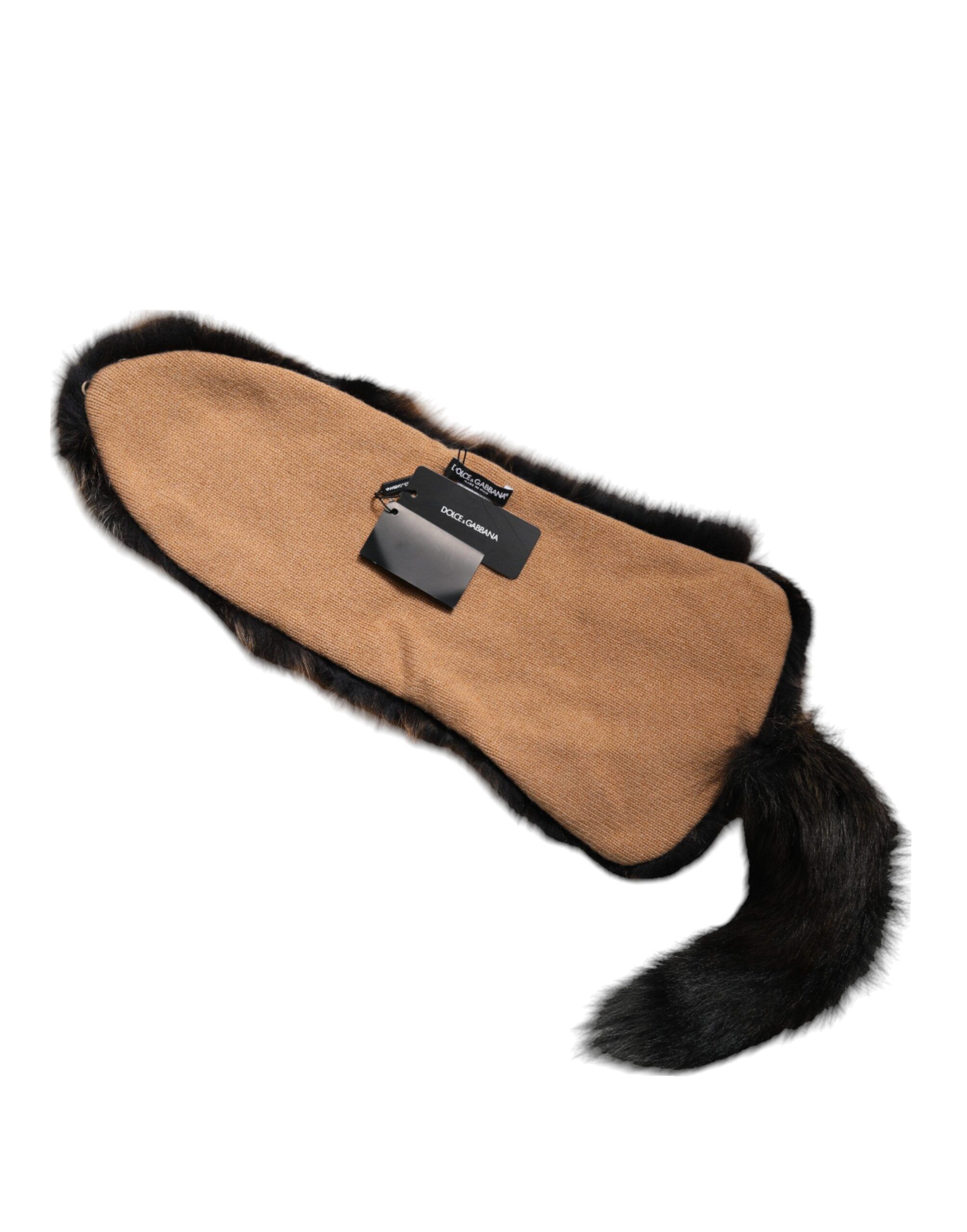 Red Fox Fur Neck Warmer Winter Women's Scarf - Dolce & Gabbana - Modalova