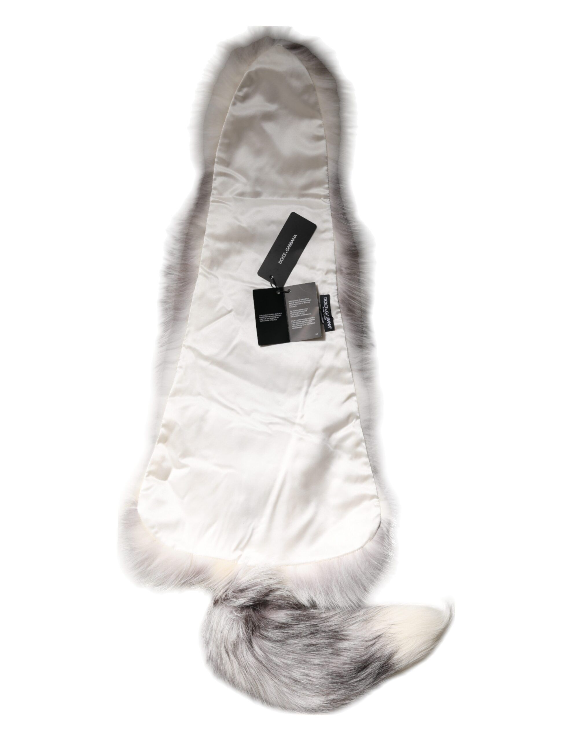 Fox Fur Neck Wrap Warmer Winter Women's Scarf - Dolce & Gabbana - Modalova