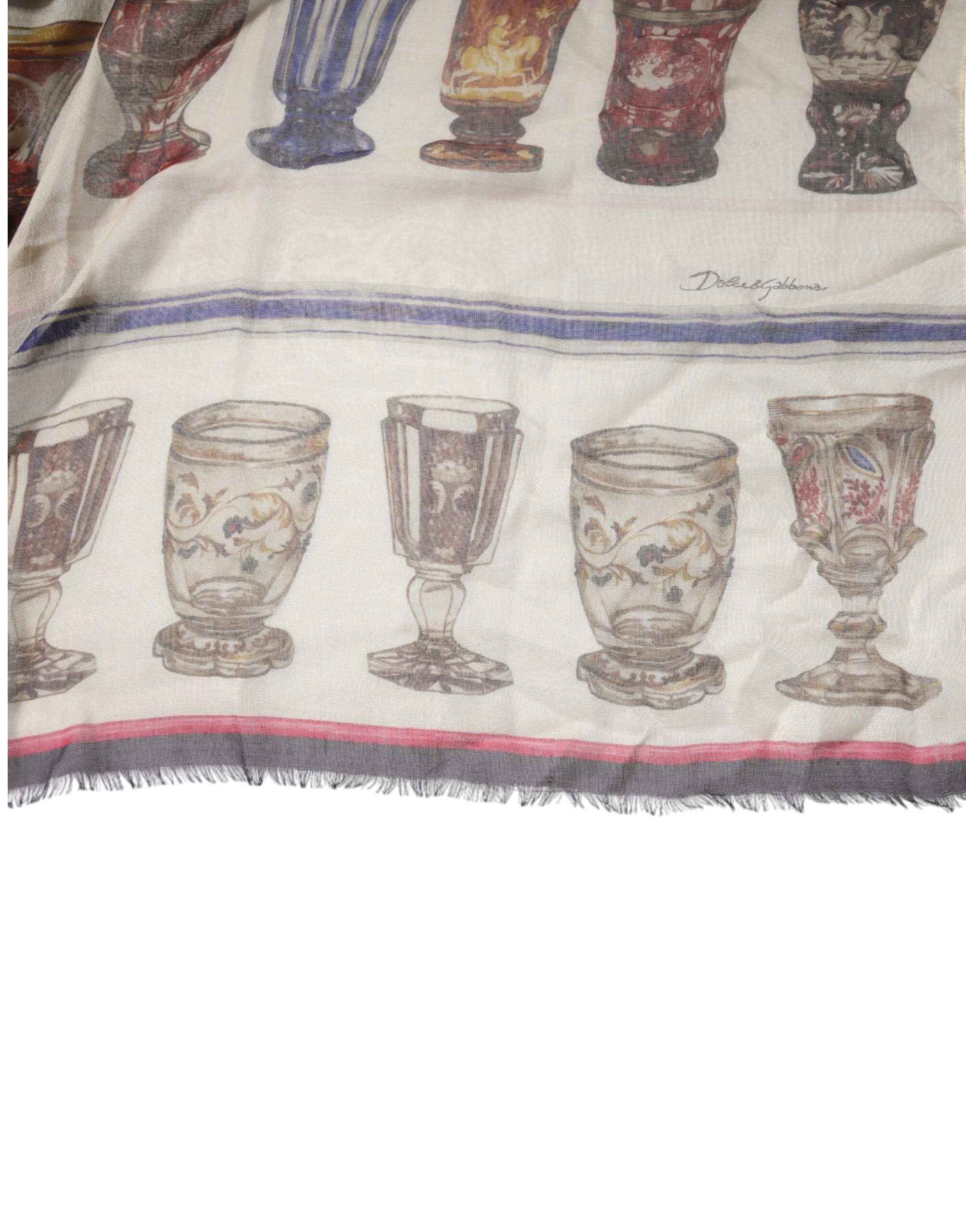 Glass Cashmere Foulard Women's Scarf (Pre-Owned) - Dolce & Gabbana - Modalova