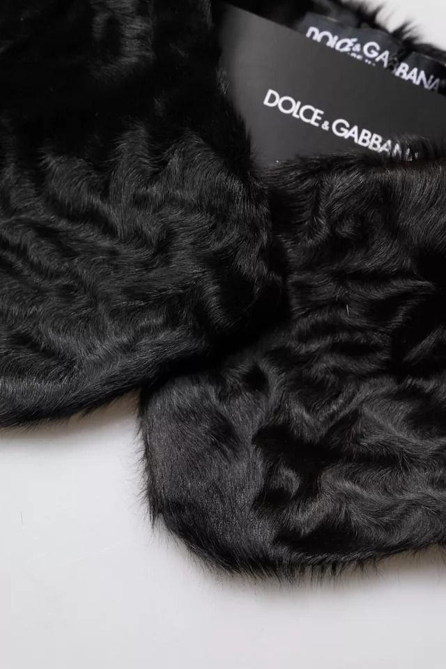 Lamb Fur Collar Women Neck Wrap Women's Scarf - Dolce & Gabbana - Modalova