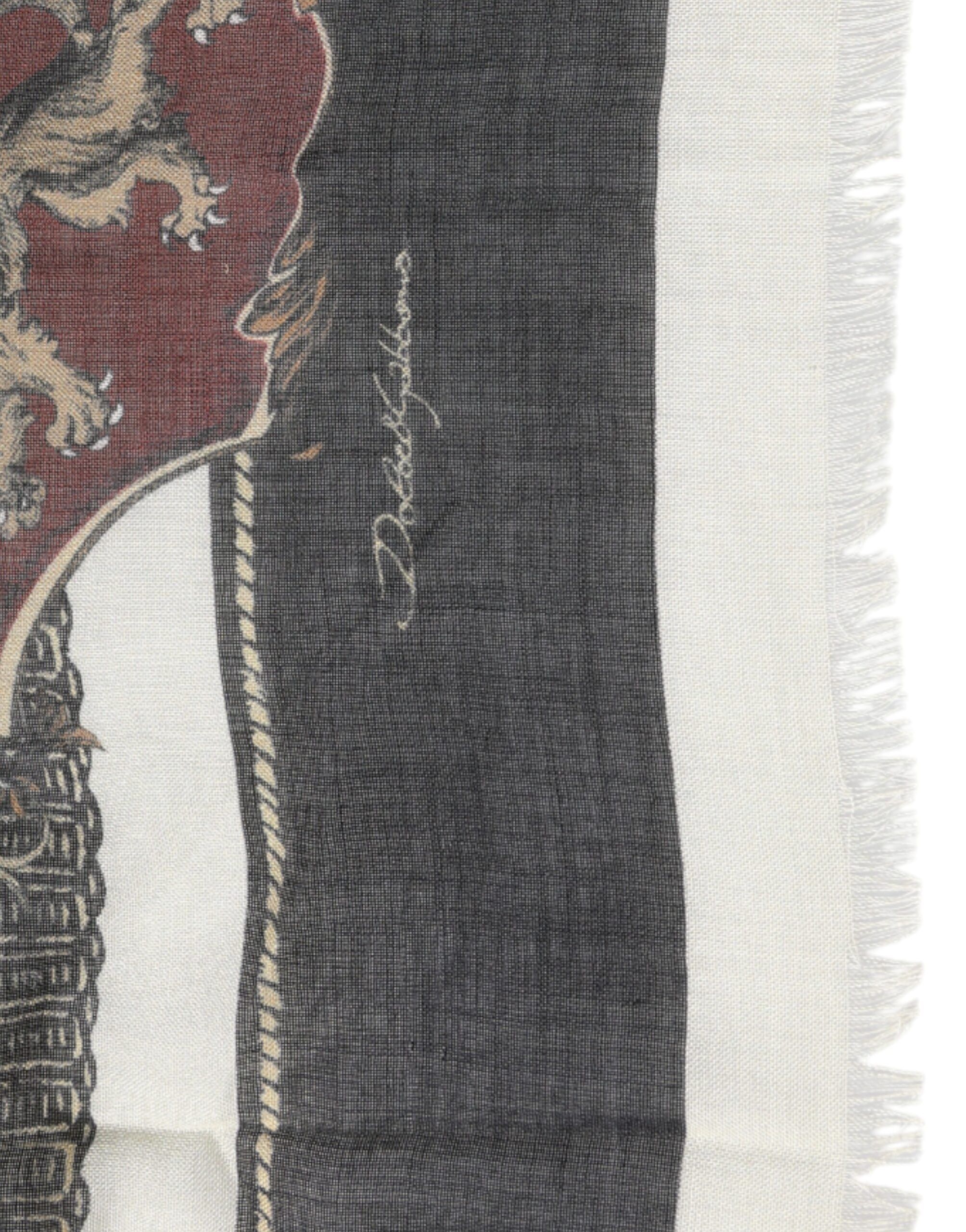 Printed Cashmere Foulard Men's Scarf (Pre-Owned) - Dolce & Gabbana - Modalova