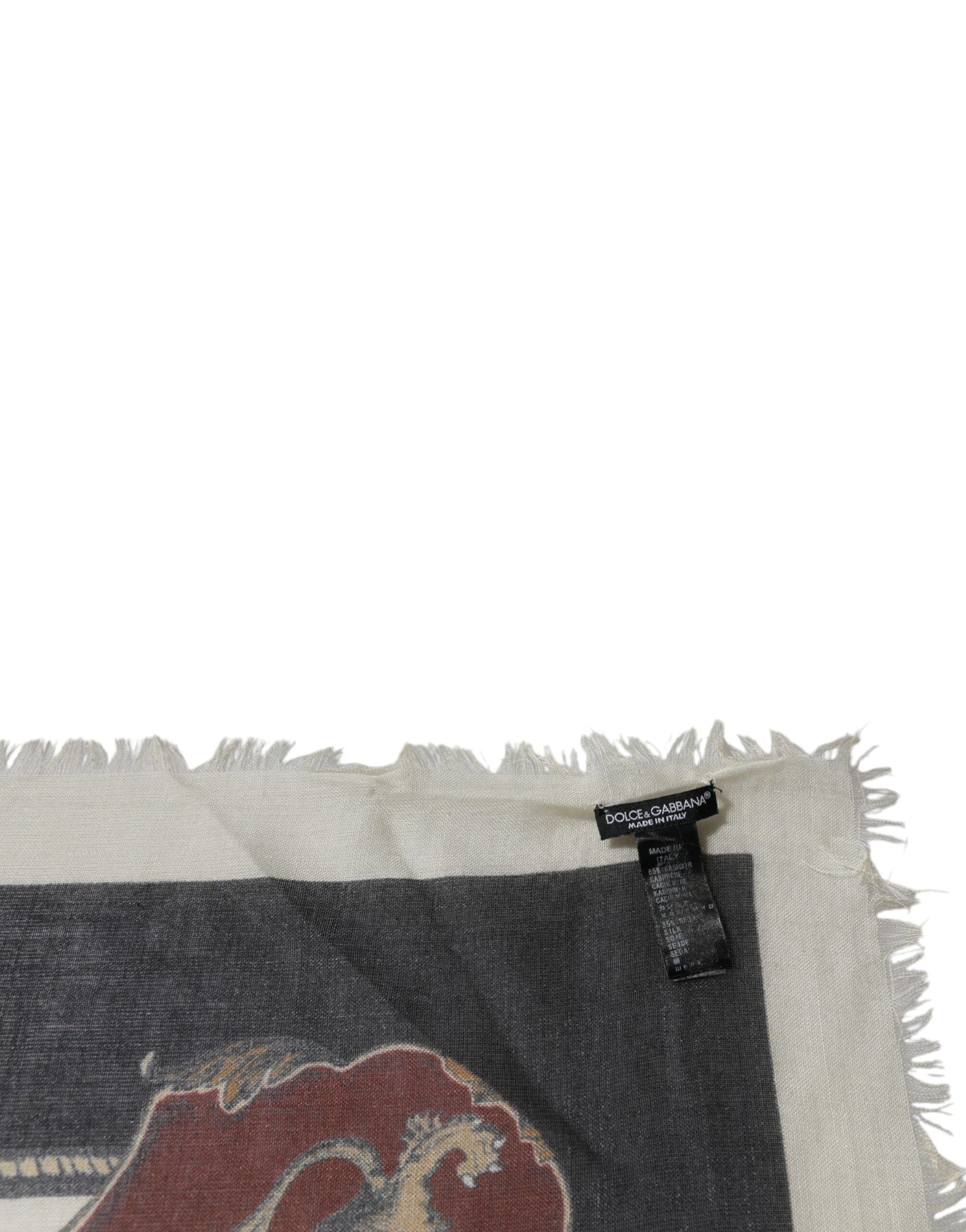 Printed Cashmere Foulard Men's Scarf (Pre-Owned) - Dolce & Gabbana - Modalova