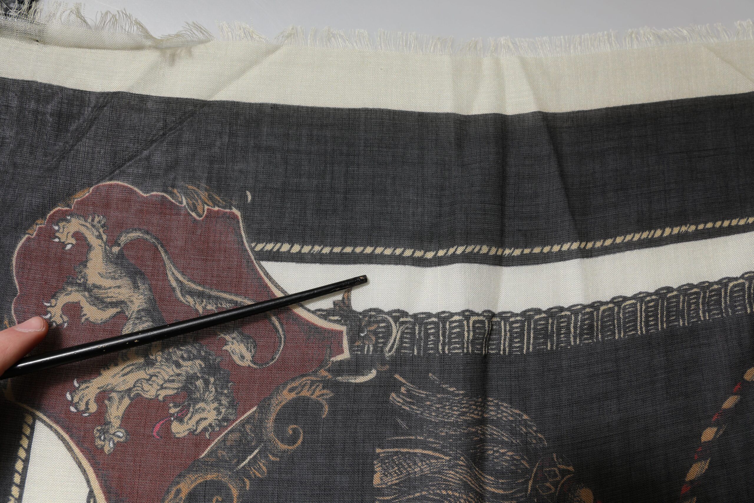 Printed Cashmere Foulard Men's Scarf (Pre-Owned) - Dolce & Gabbana - Modalova