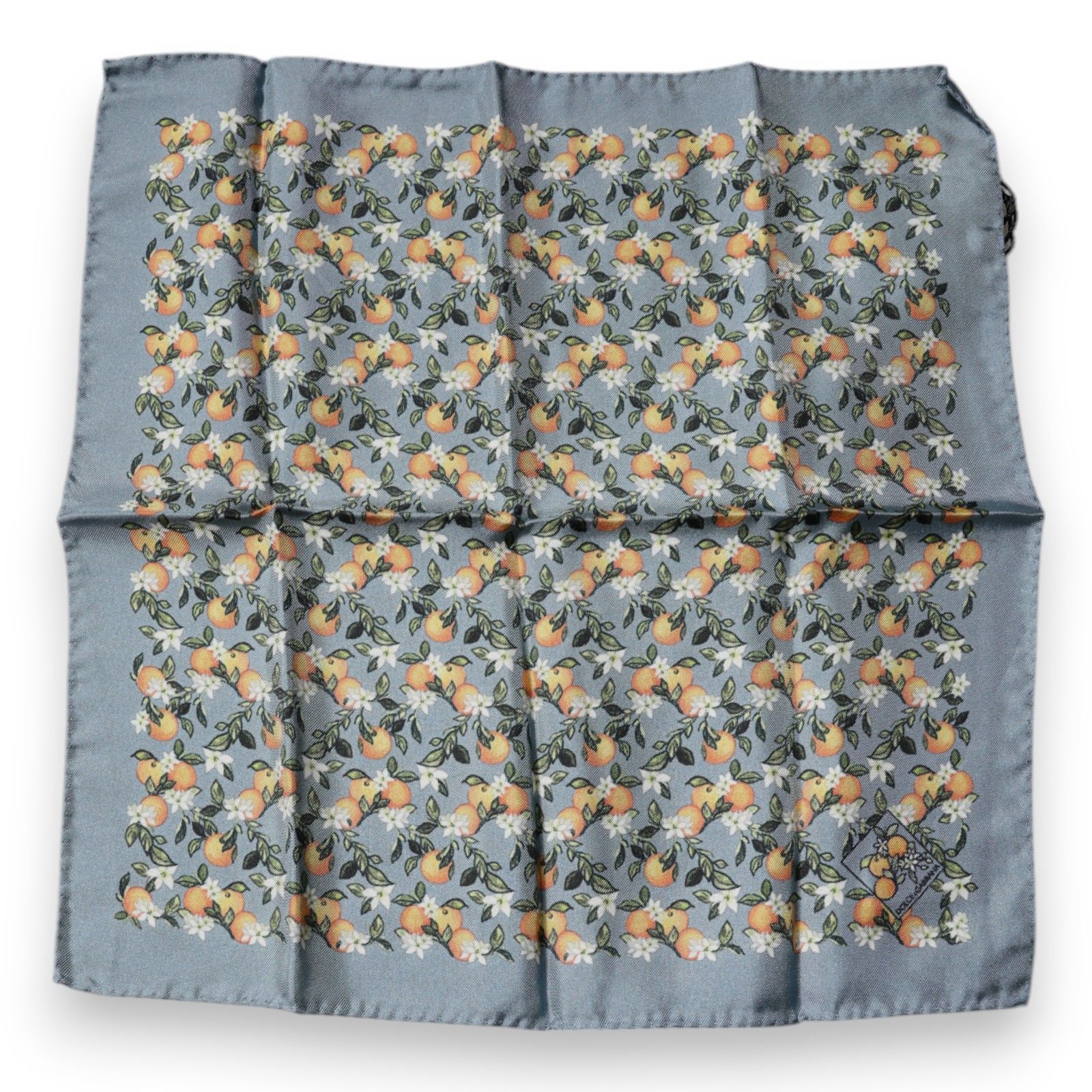 Oranges Silk Square Handkerchief Men's Scarf - Dolce & Gabbana - Modalova
