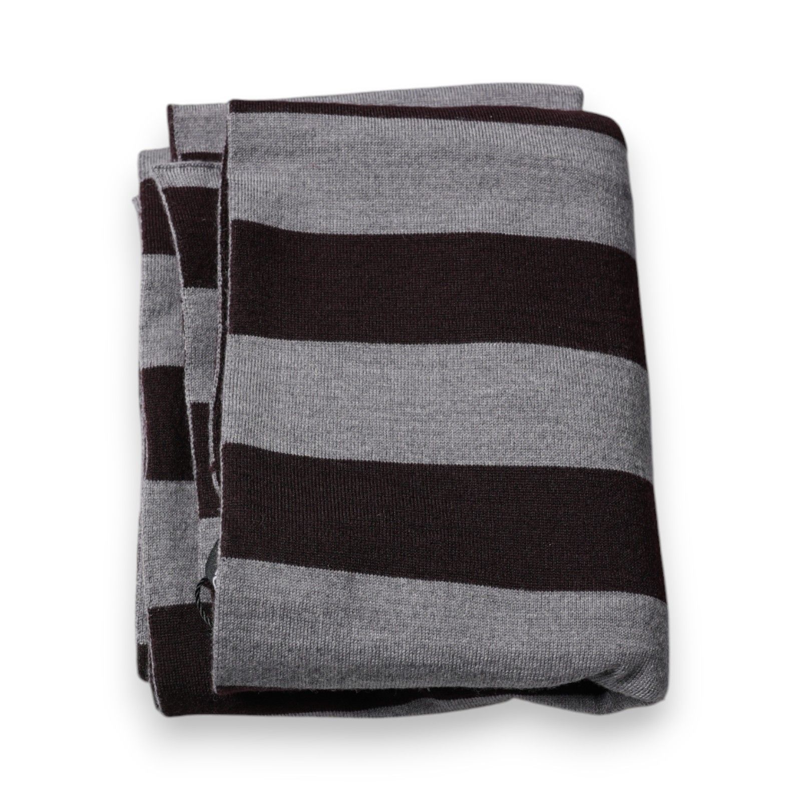 Black Gray Stripes Wool Neck Wrap Men's Scarf - Dolce & Gabbana - Modalova