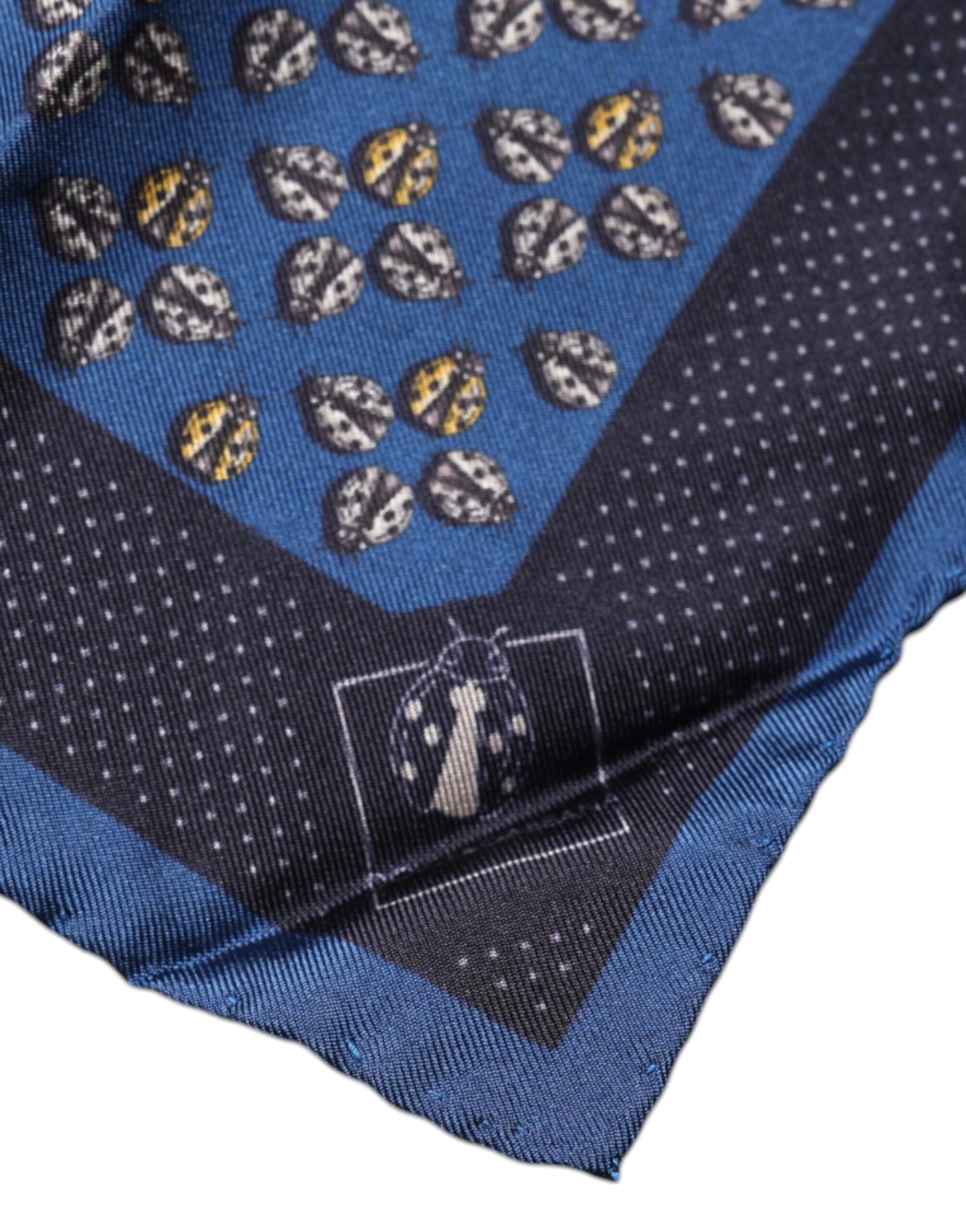Lady Bug Silk Square Handkerchief Men's Scarf - Dolce & Gabbana - Modalova