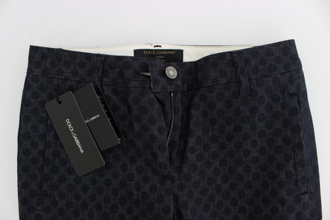 Polka Dotted Slim Capris Women's Jeans - Dolce & Gabbana - Modalova