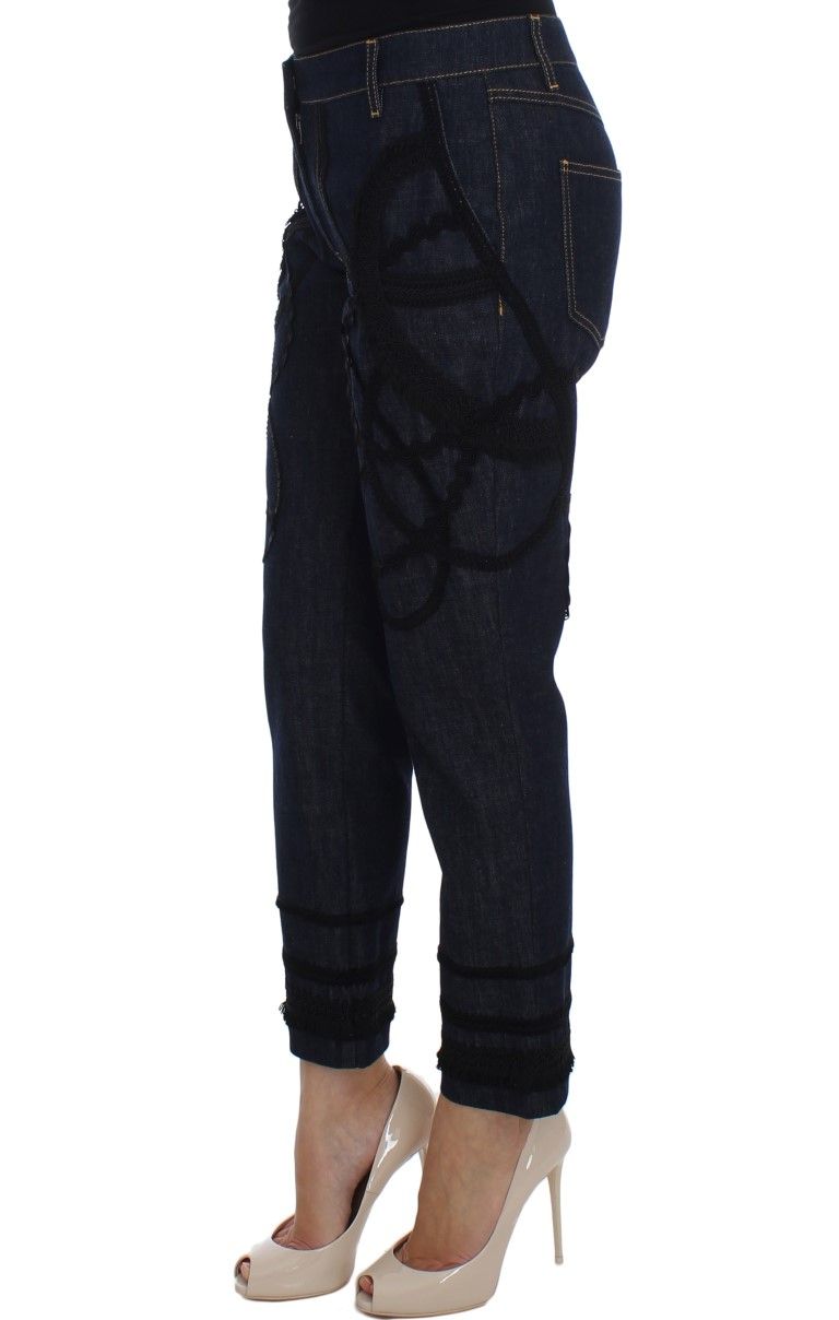 Denim Cotton CAPRI Torero Women's Jeans - Dolce & Gabbana - Modalova