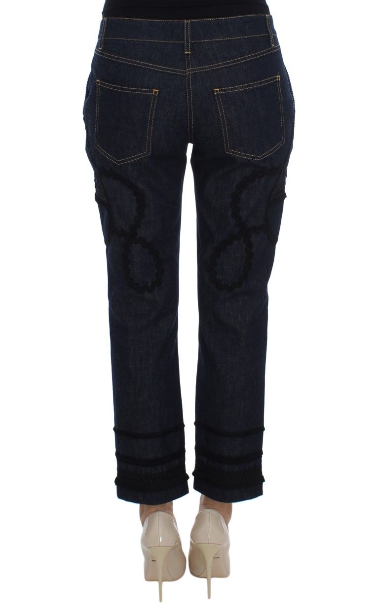 Denim Cotton CAPRI Torero Women's Jeans - Dolce & Gabbana - Modalova