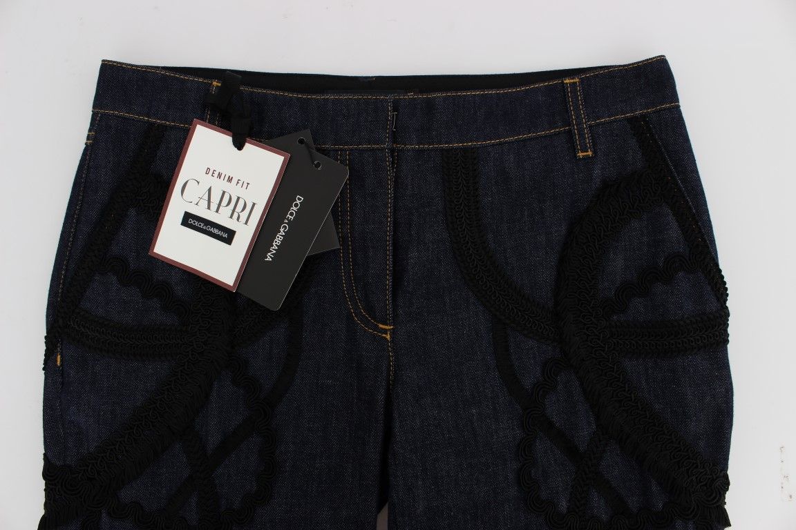 Denim Cotton CAPRI Torero Women's Jeans - Dolce & Gabbana - Modalova