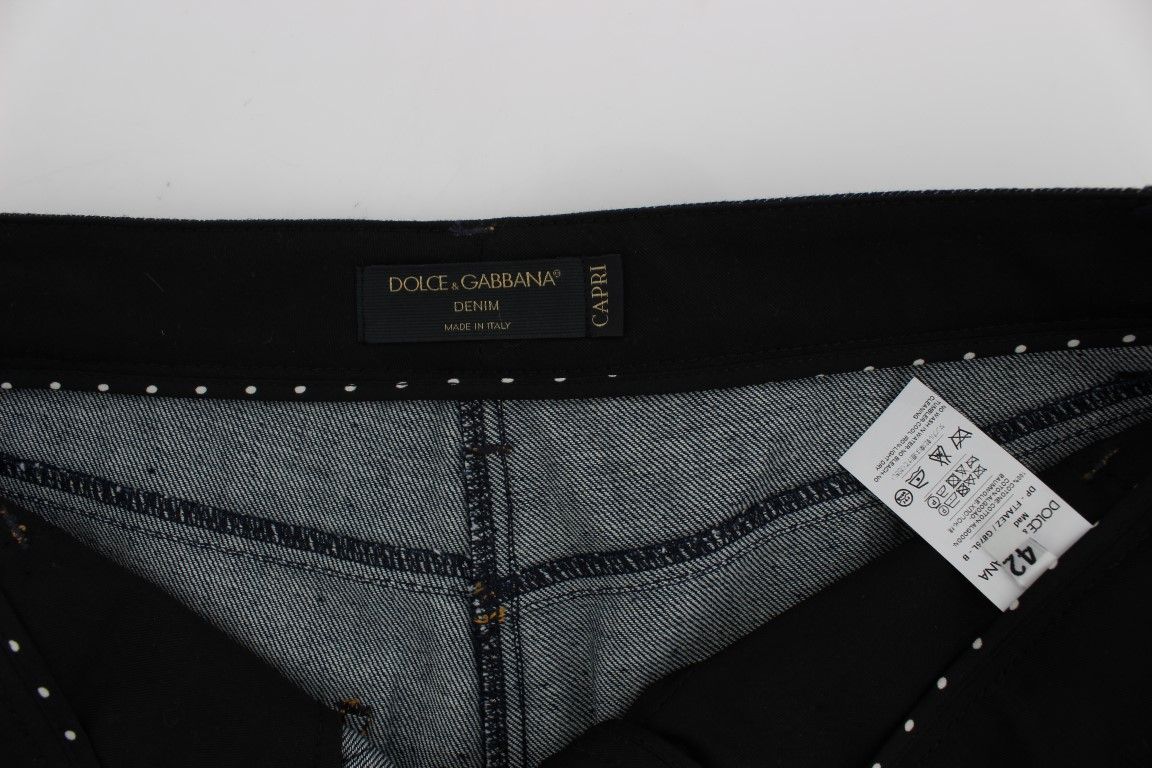 Denim Cotton CAPRI Torero Women's Jeans - Dolce & Gabbana - Modalova
