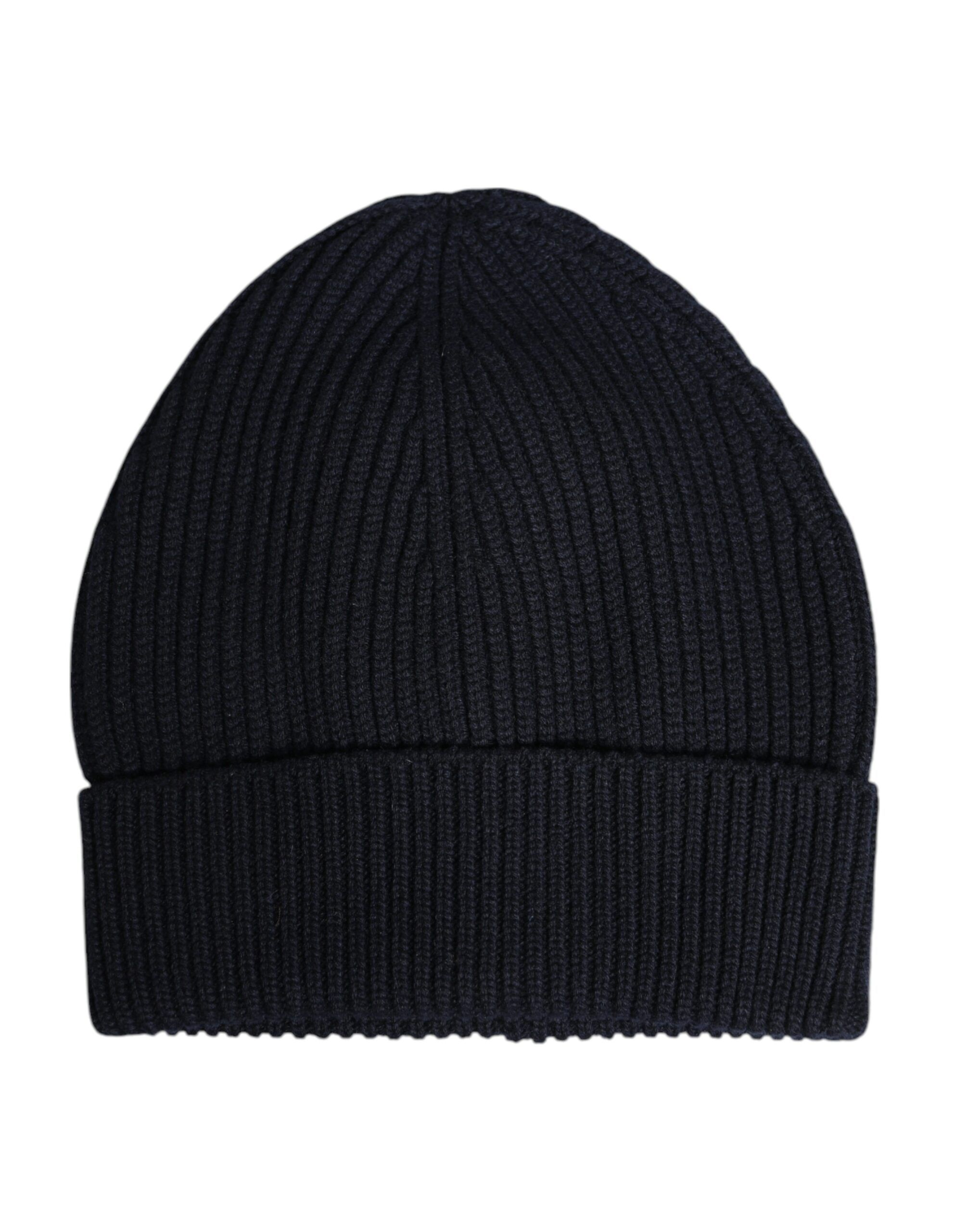 Blue Cashmere Knitted Winter Beanie Men's Hat - Dolce & Gabbana - Modalova