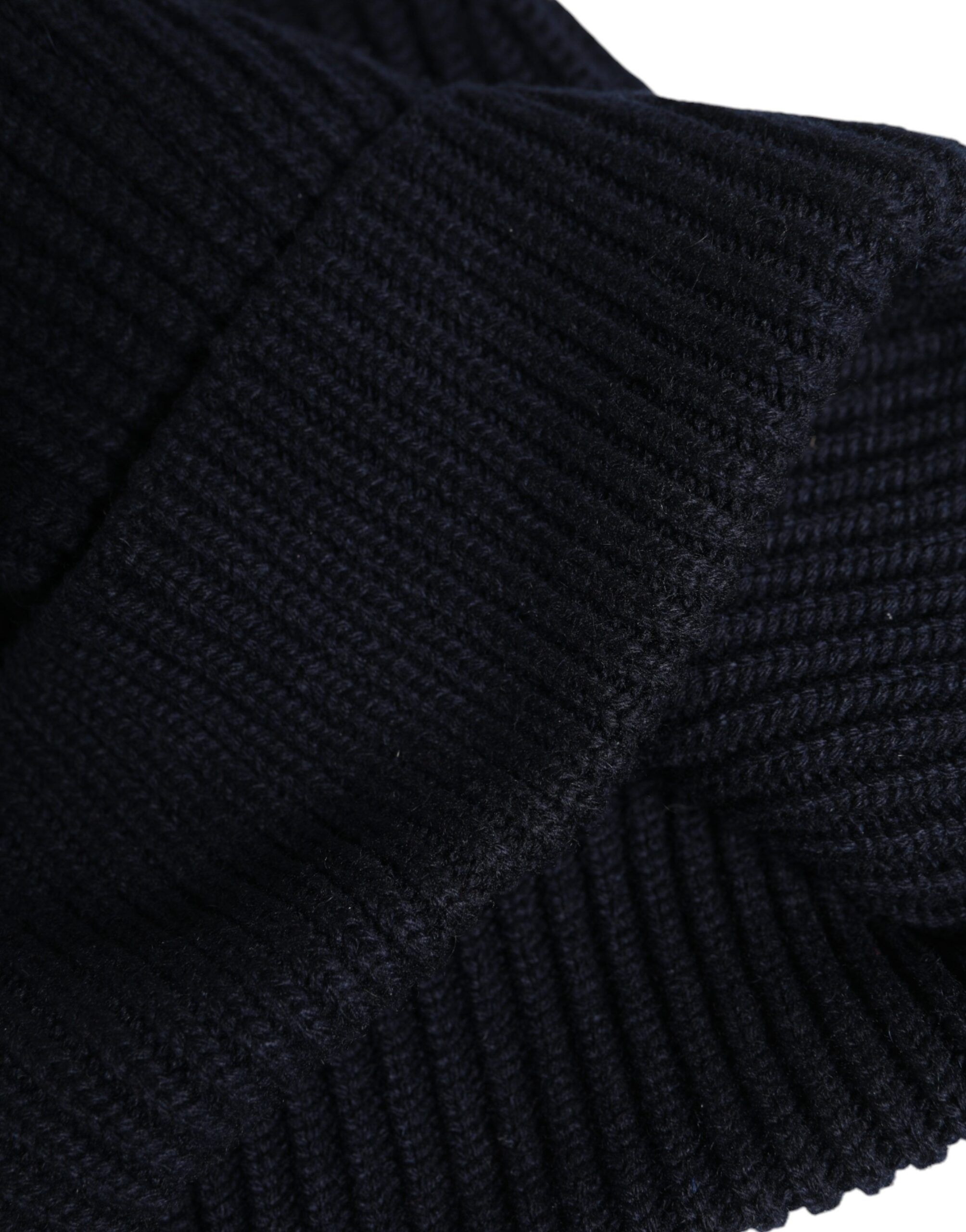 Blue Cashmere Knitted Winter Beanie Men's Hat - Dolce & Gabbana - Modalova
