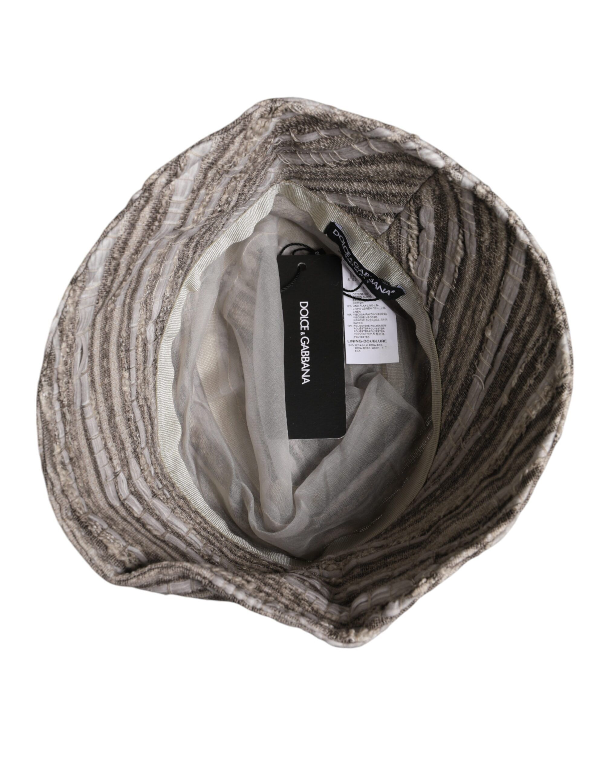 Stripes Cotton Bucket Men's Cap - Dolce & Gabbana - Modalova