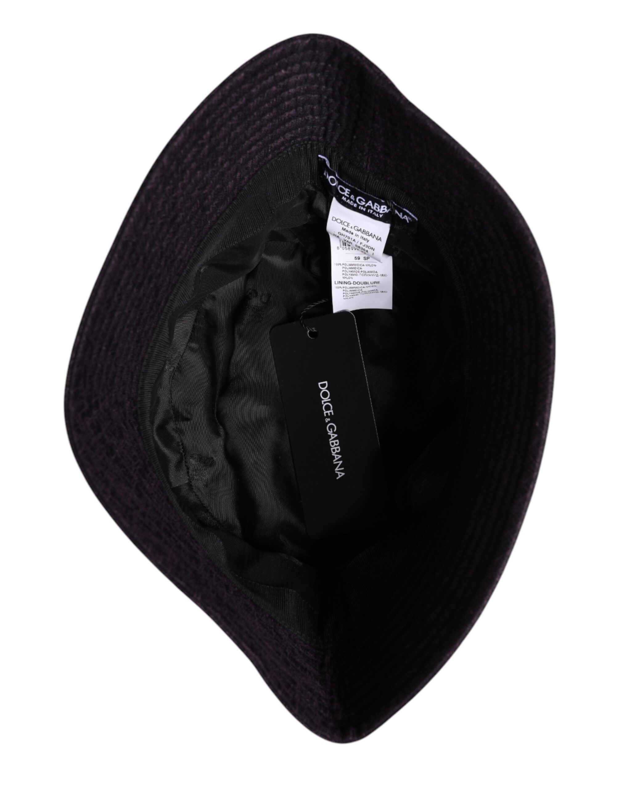 Wide Brim Nylon Bucket Men's Hat - Dolce & Gabbana - Modalova