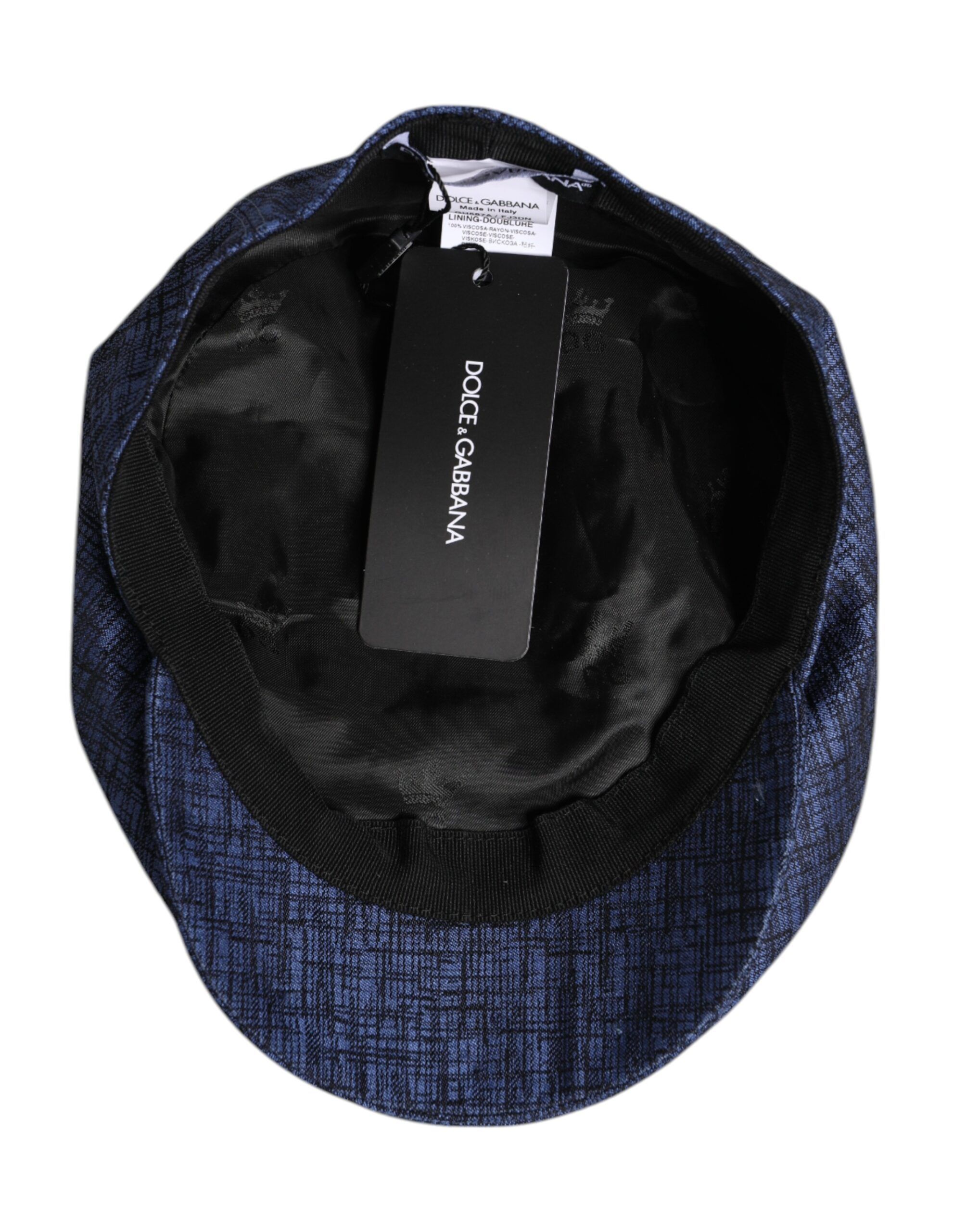 Cotton Stretch Newsboy Men's Hat - Dolce & Gabbana - Modalova