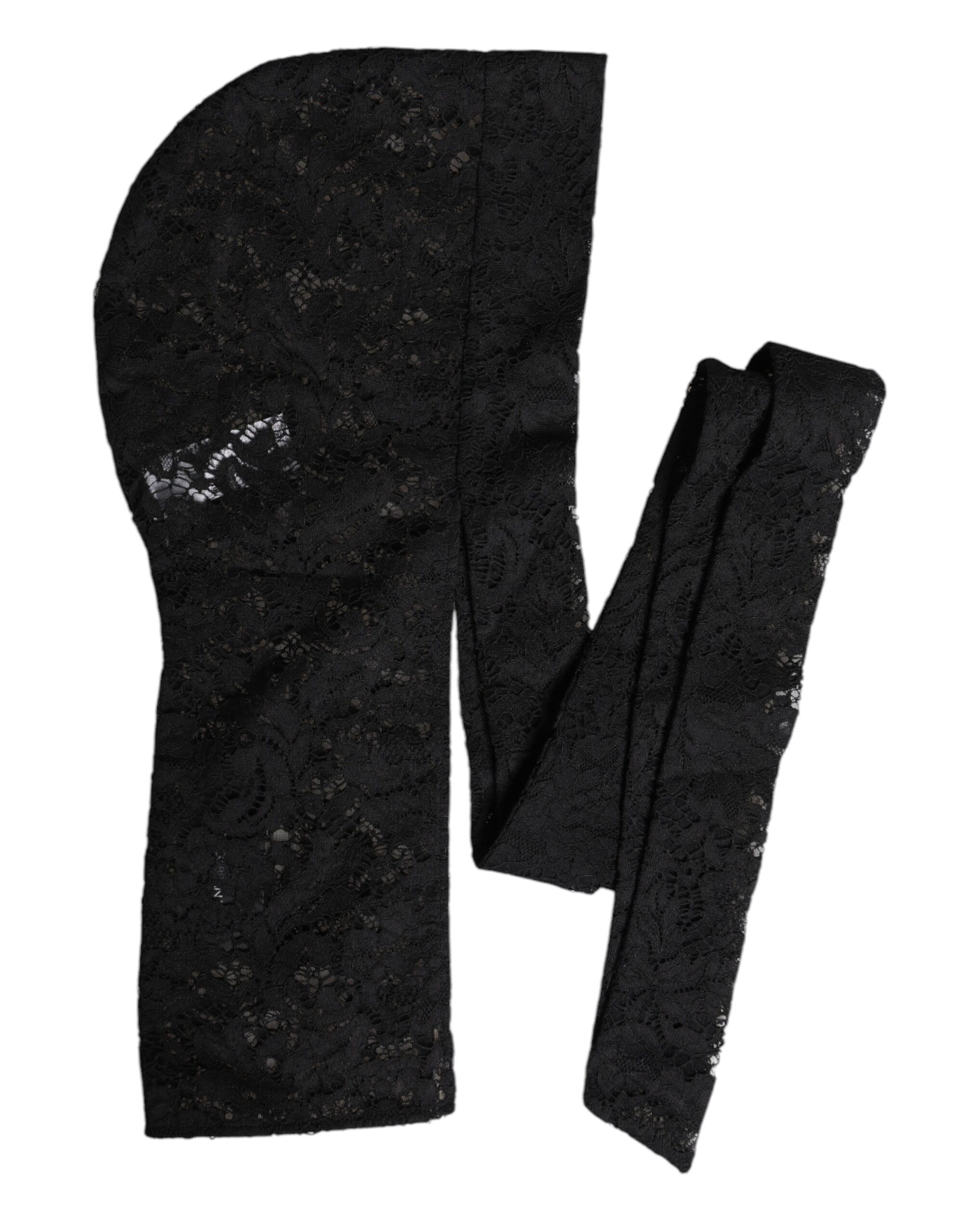 Floral Lace Whole Head Wrap Women's Hat - Dolce & Gabbana - Modalova