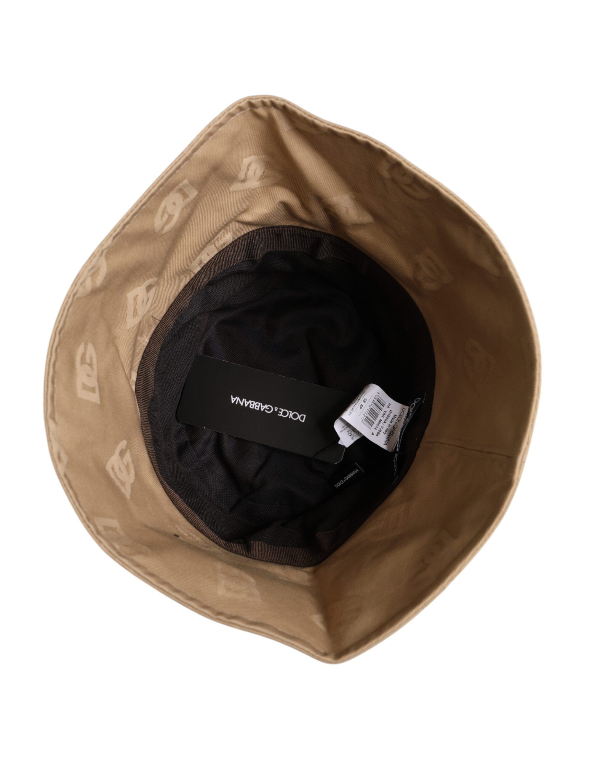 Logo Monogram Cotton Bucket Men's Cap - Dolce & Gabbana - Modalova