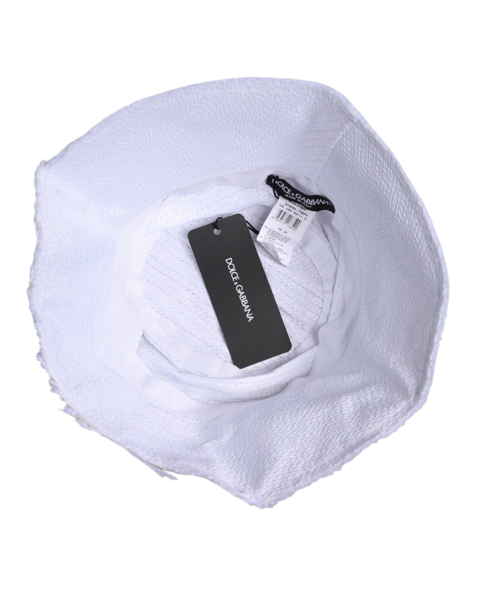 Polyester Wide Brim Bucket Men's Hat - Dolce & Gabbana - Modalova