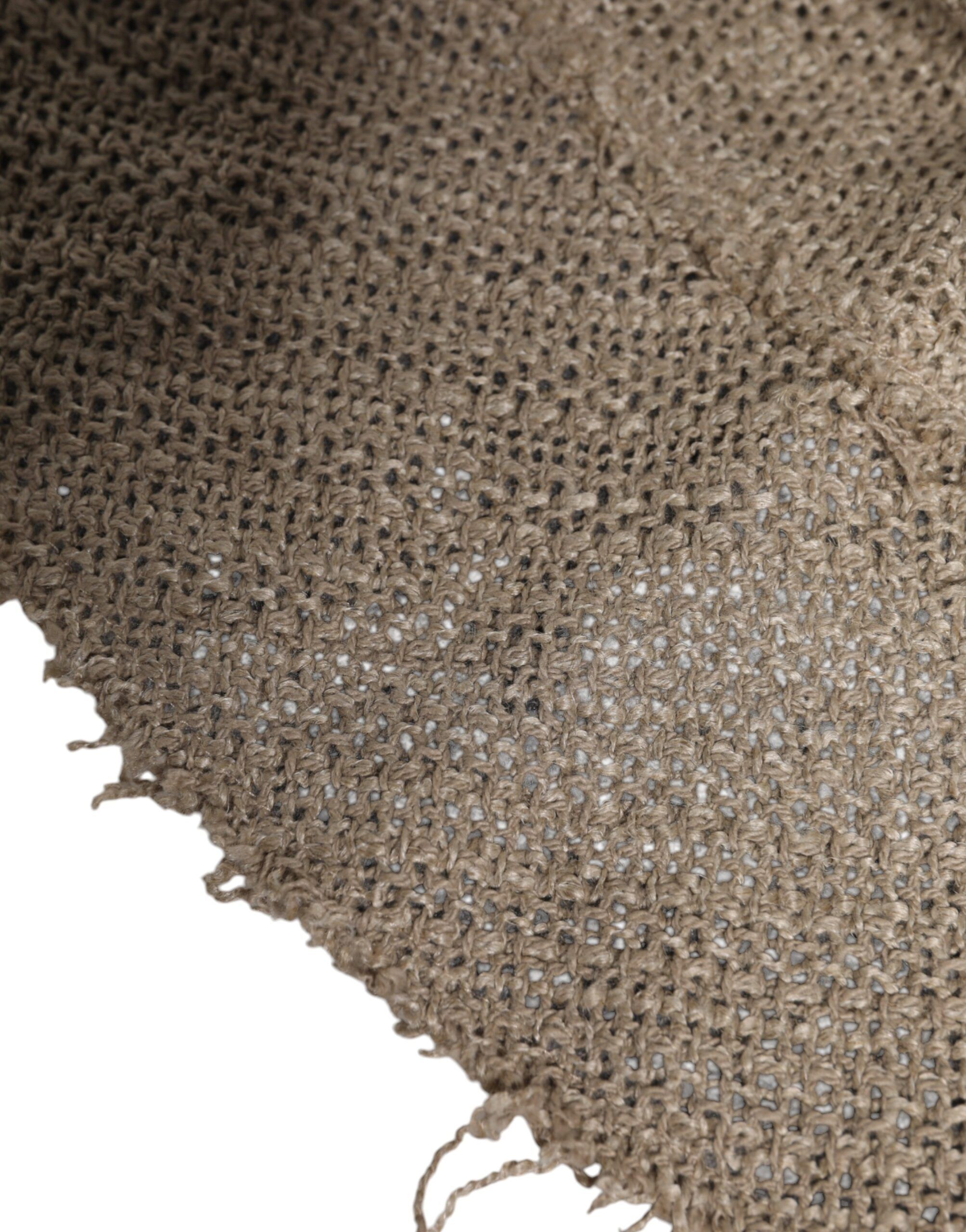 Linen Wide Brim Bucket Men's Hat - Dolce & Gabbana - Modalova