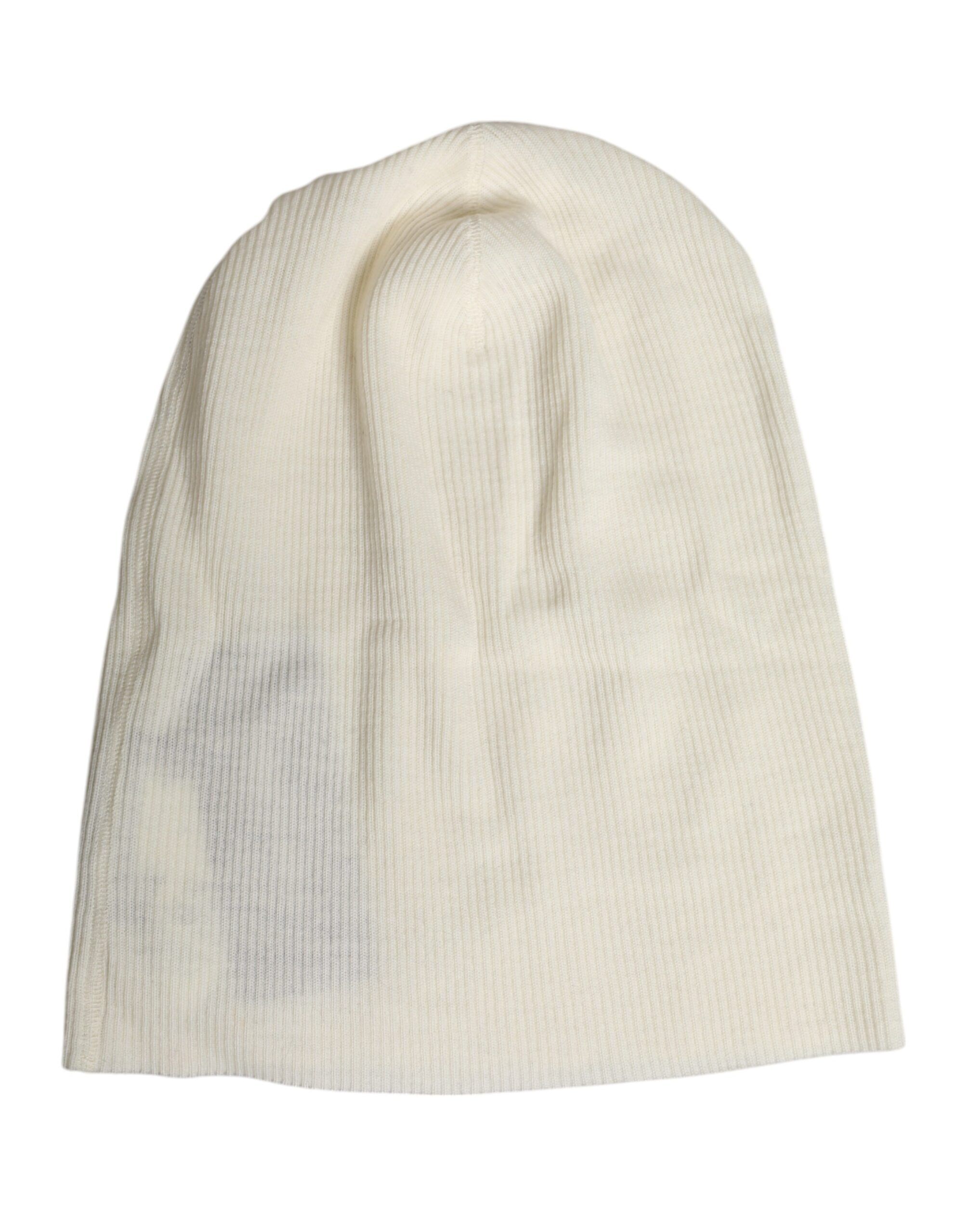 Wool Blend Knitted Beanie Men's Cap - Dolce & Gabbana - Modalova
