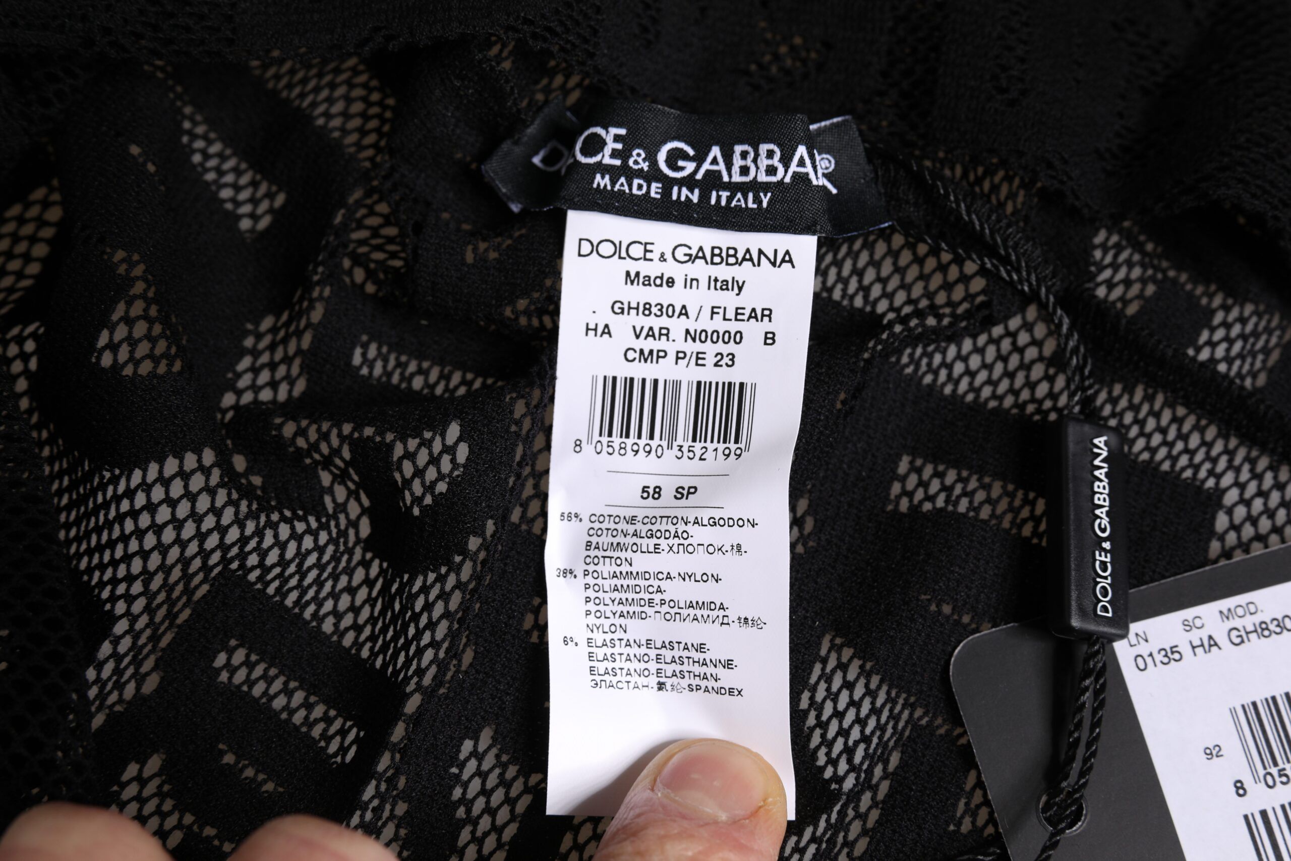 Logo Mesh Whole Head Wrap Women's Hat - Dolce & Gabbana - Modalova
