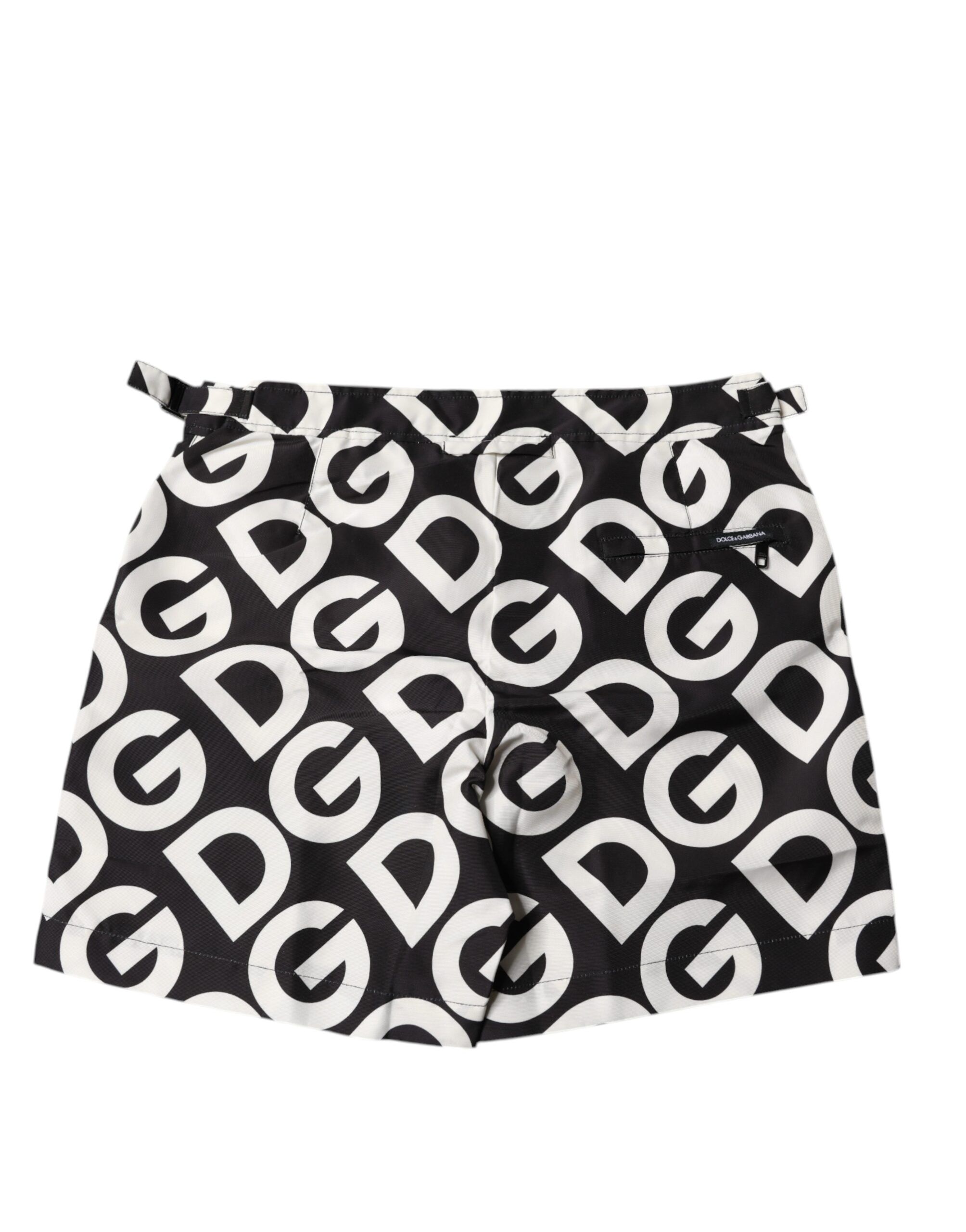 Black White Logo Beachwear Shorts Men's Swimwear - Dolce & Gabbana - Modalova