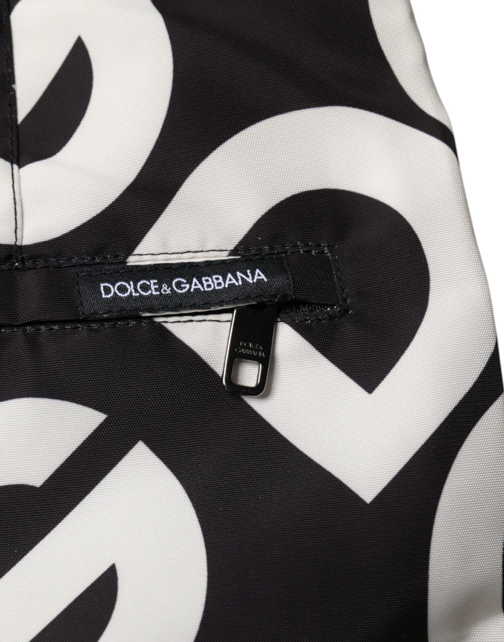 Black White Logo Beachwear Shorts Men's Swimwear - Dolce & Gabbana - Modalova