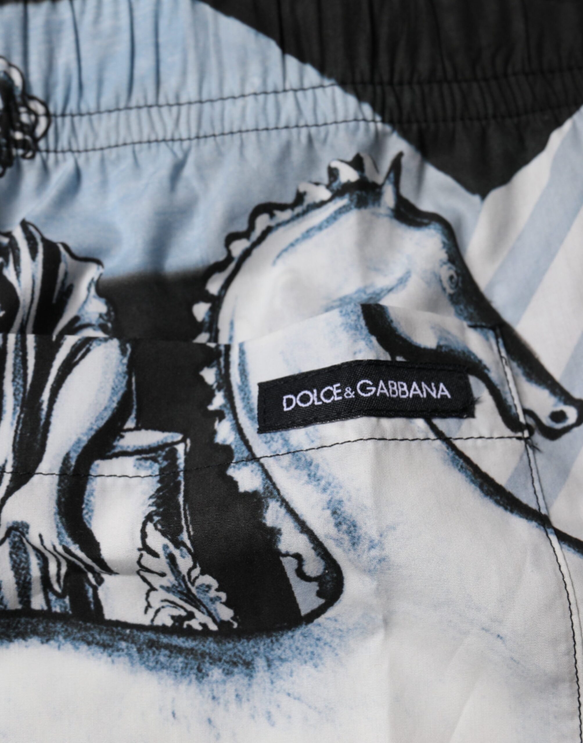 Statue Print Cotton Mens Men's Shorts - Dolce & Gabbana - Modalova