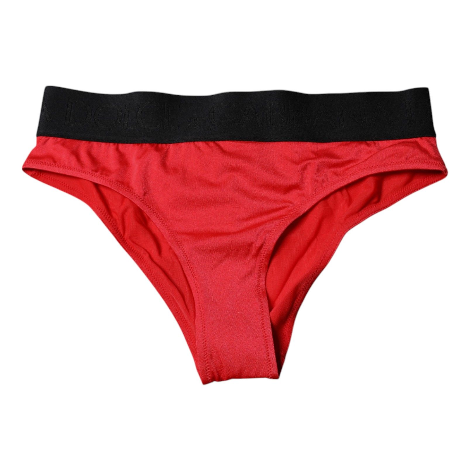 Red Nylon Stretch Mid Waist Panty Women's Underwear - Dolce & Gabbana - Modalova