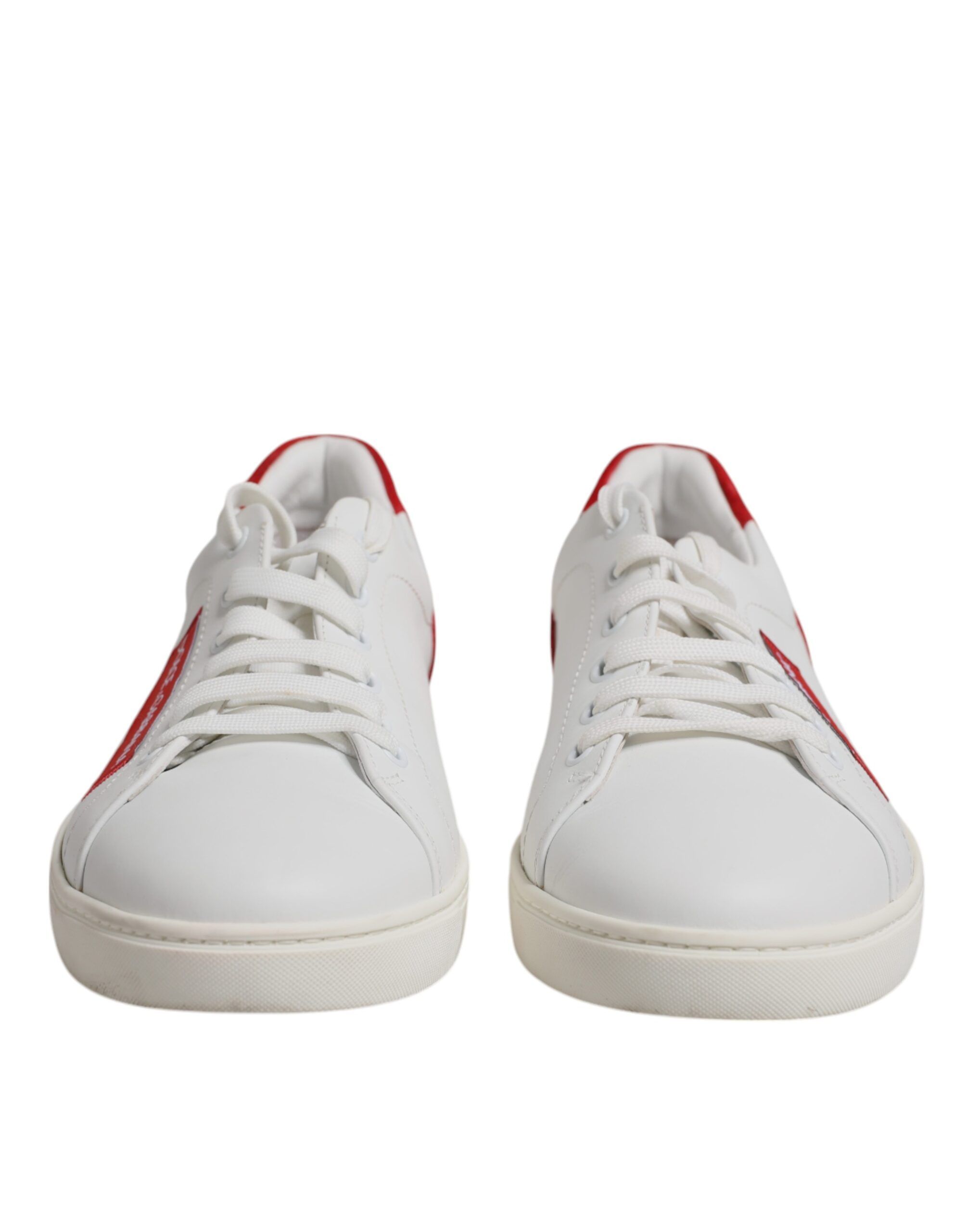 White Suede Leather Low Top Sneakers Men's Shoes (Pre-Owned) - Dolce & Gabbana - Modalova