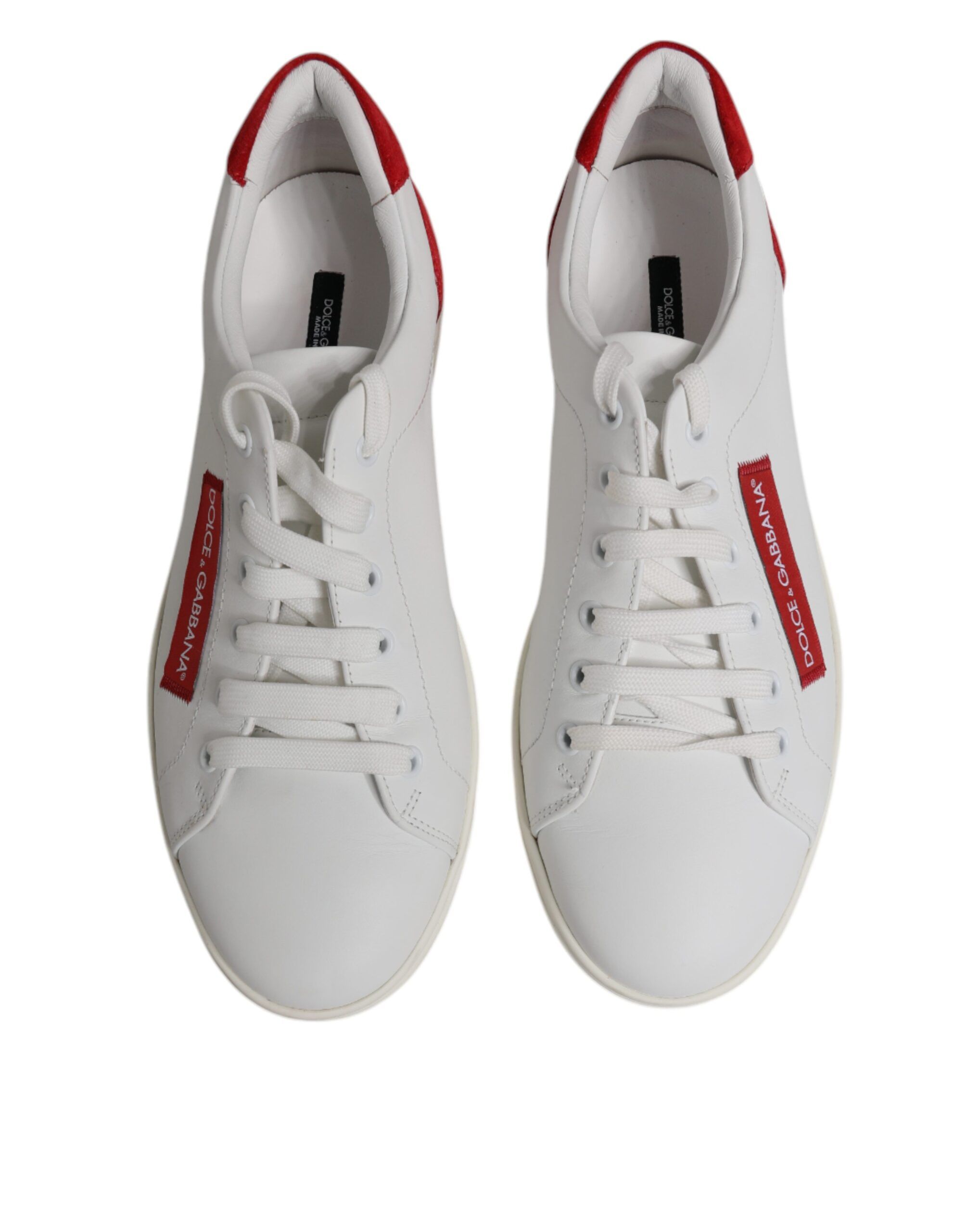 White Suede Leather Low Top Sneakers Men's Shoes (Pre-Owned) - Dolce & Gabbana - Modalova