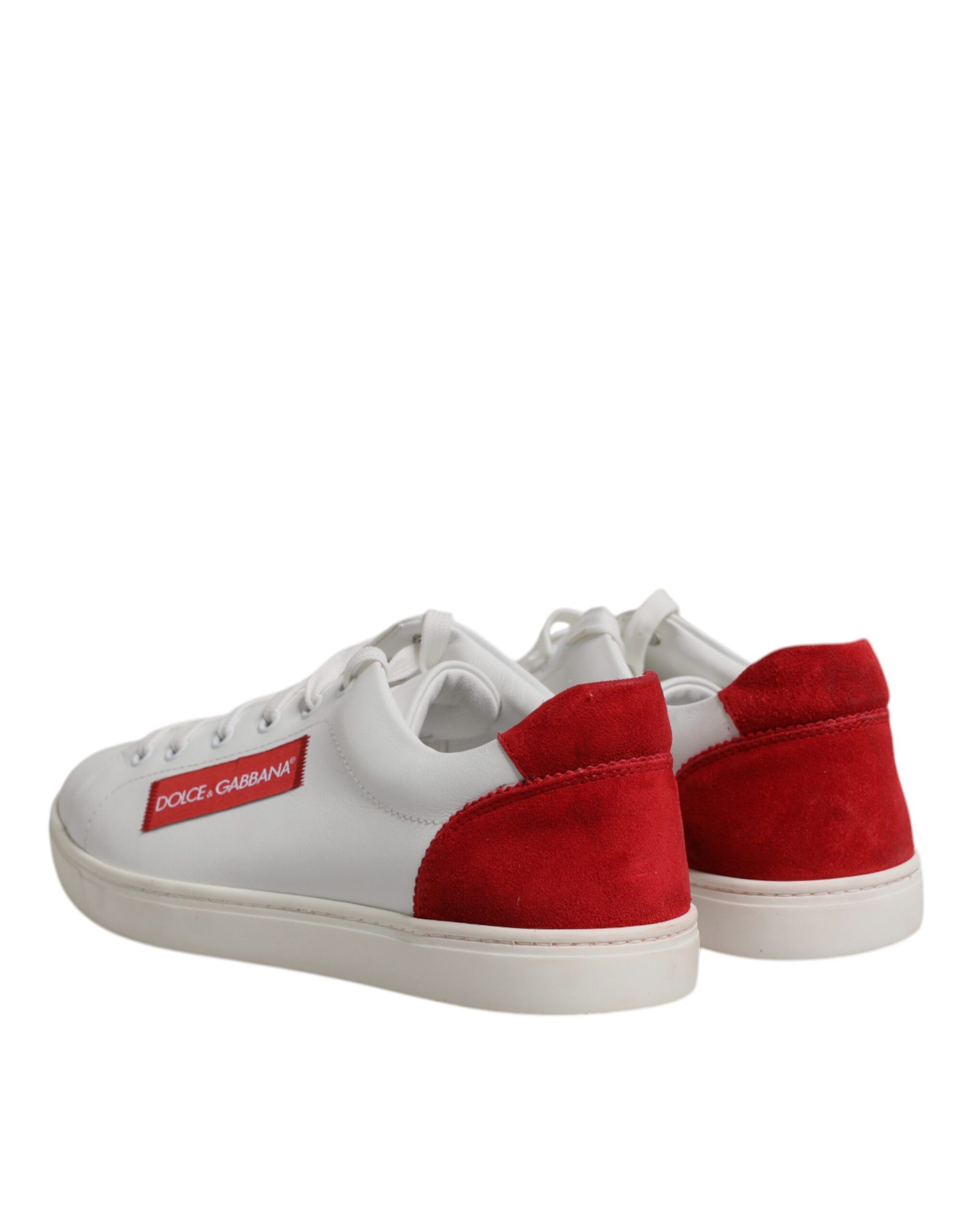 White Suede Leather Low Top Sneakers Men's Shoes (Pre-Owned) - Dolce & Gabbana - Modalova