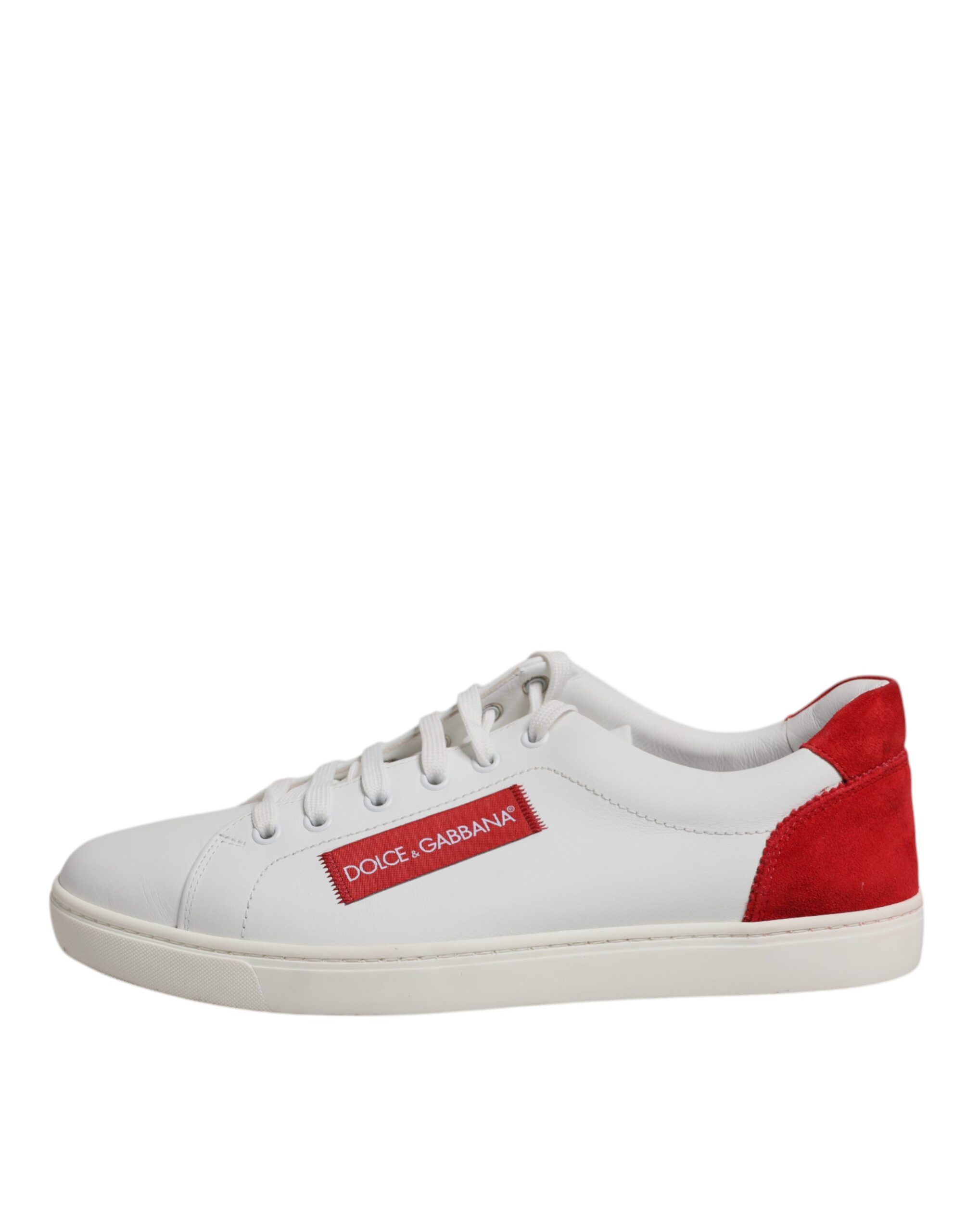 White Suede Leather Low Top Sneakers Men's Shoes (Pre-Owned) - Dolce & Gabbana - Modalova