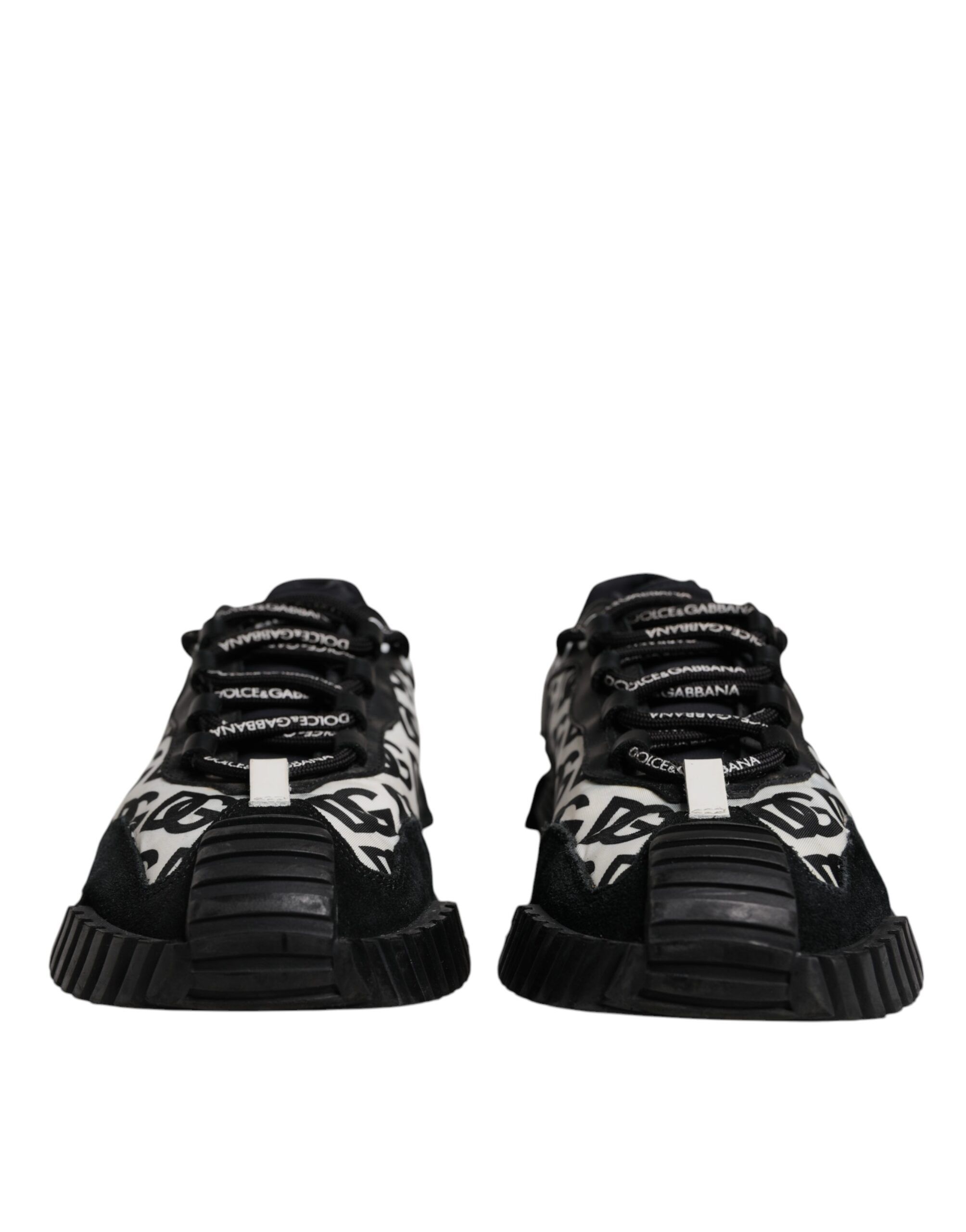 Black Logo Lace Up Low Top NS1 Sneakers Men's Shoes (Pre-Owned) - Dolce & Gabbana - Modalova