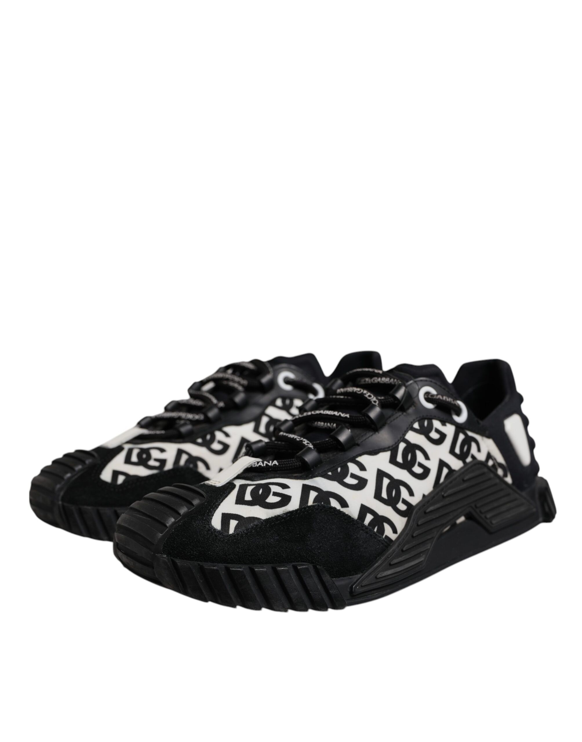 Black Logo Lace Up Low Top NS1 Sneakers Men's Shoes (Pre-Owned) - Dolce & Gabbana - Modalova