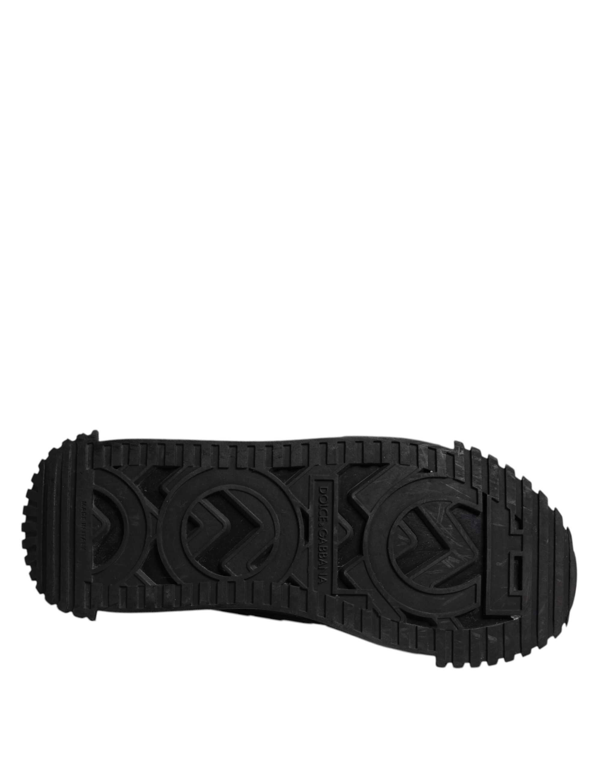 Black Logo Lace Up Low Top NS1 Sneakers Men's Shoes (Pre-Owned) - Dolce & Gabbana - Modalova