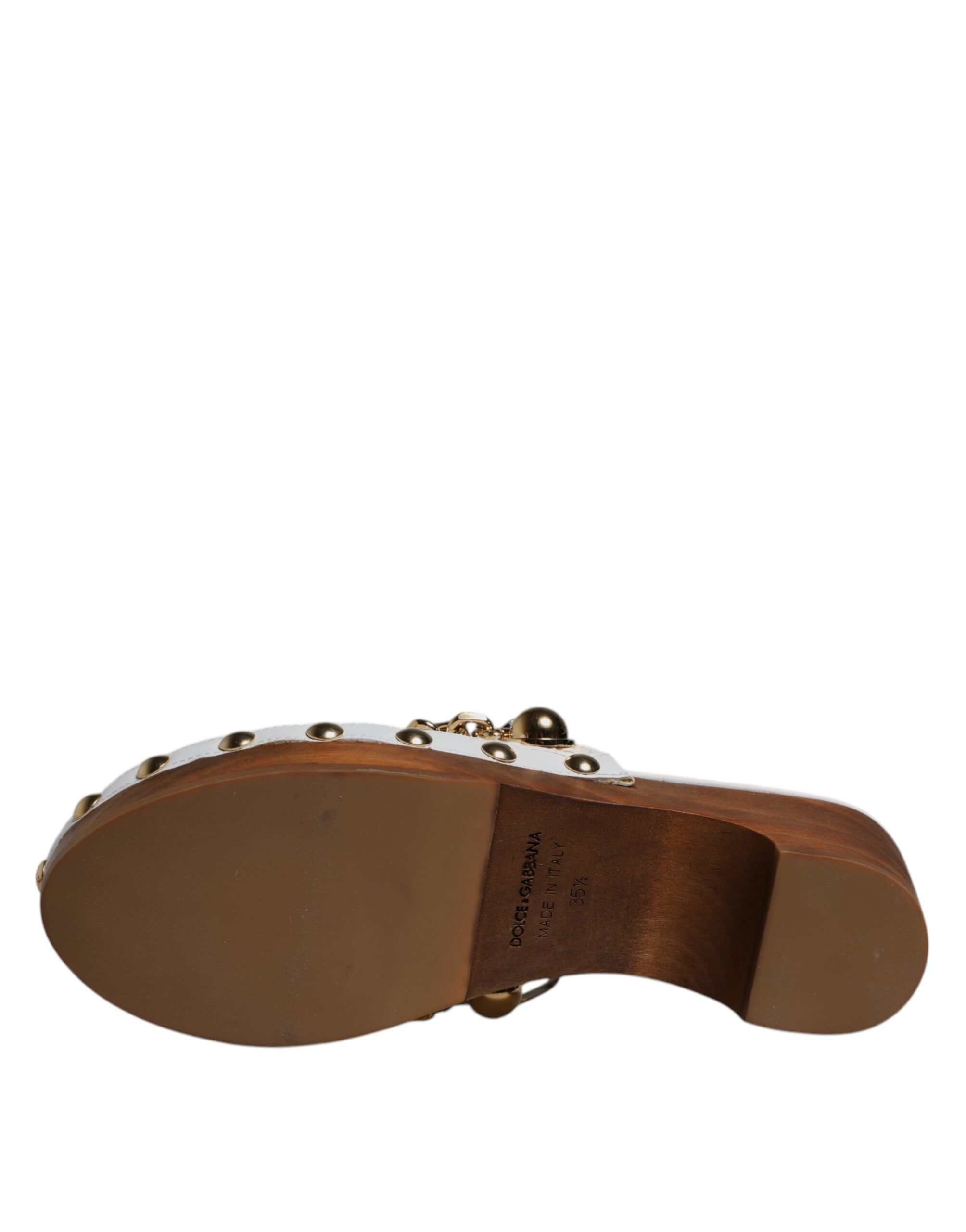 Raffia Clogs Bejeweled Chain Sandals Women's Shoes - Dolce & Gabbana - Modalova